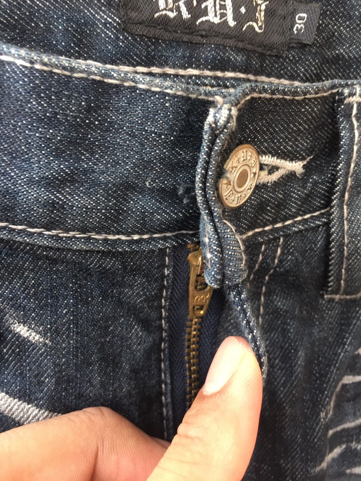 Japanese Brand Kui Nice Design Denim Jeans Size US 30 / EU 46 - 6 Thumbnail