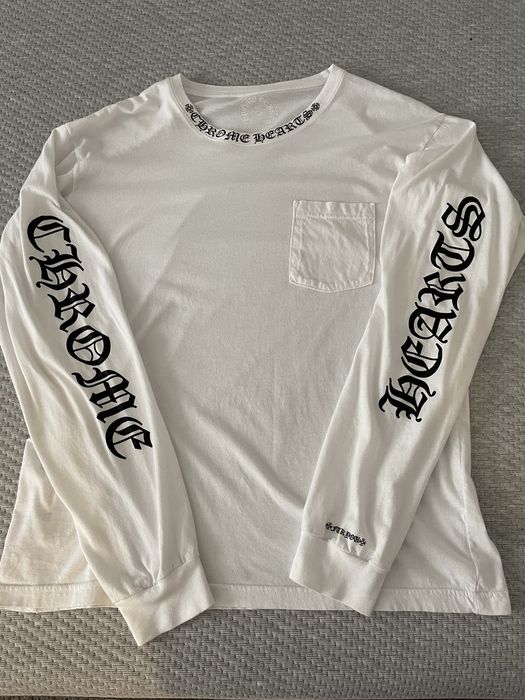 Chrome Hearts Chrome Hearts long sleeve w/ neck logo | Grailed