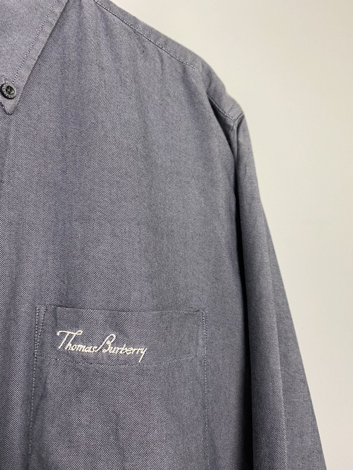 Burberry Thomas Burberry grey long sleeve shirt Size US XL / EU 56 / 4 - 4 Thumbnail