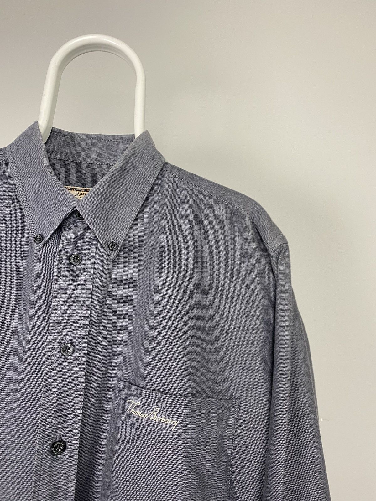 Burberry Thomas Burberry grey long sleeve shirt Size US XL / EU 56 / 4 - 2 Thumbnail