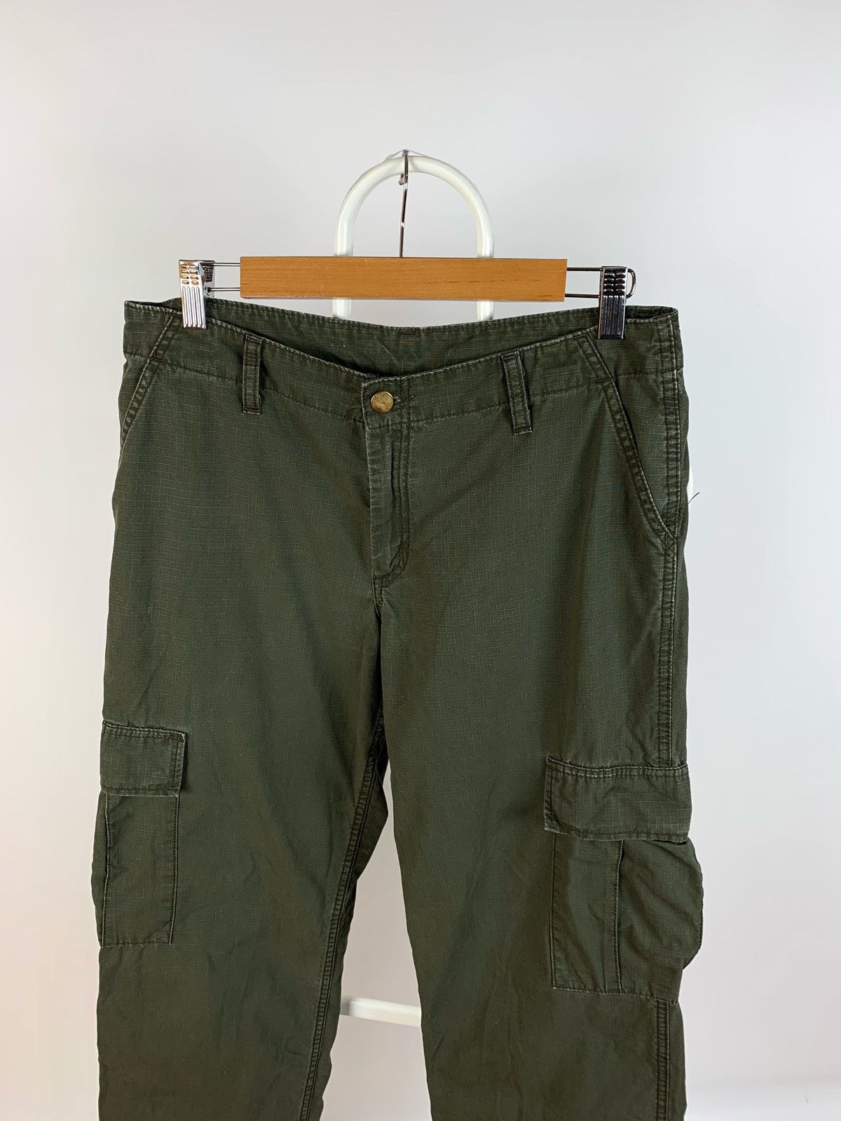 Carhartt Vintage Carhartt Khaki Cargo Pants Travis Scott Style Size US 29 - 10 Thumbnail