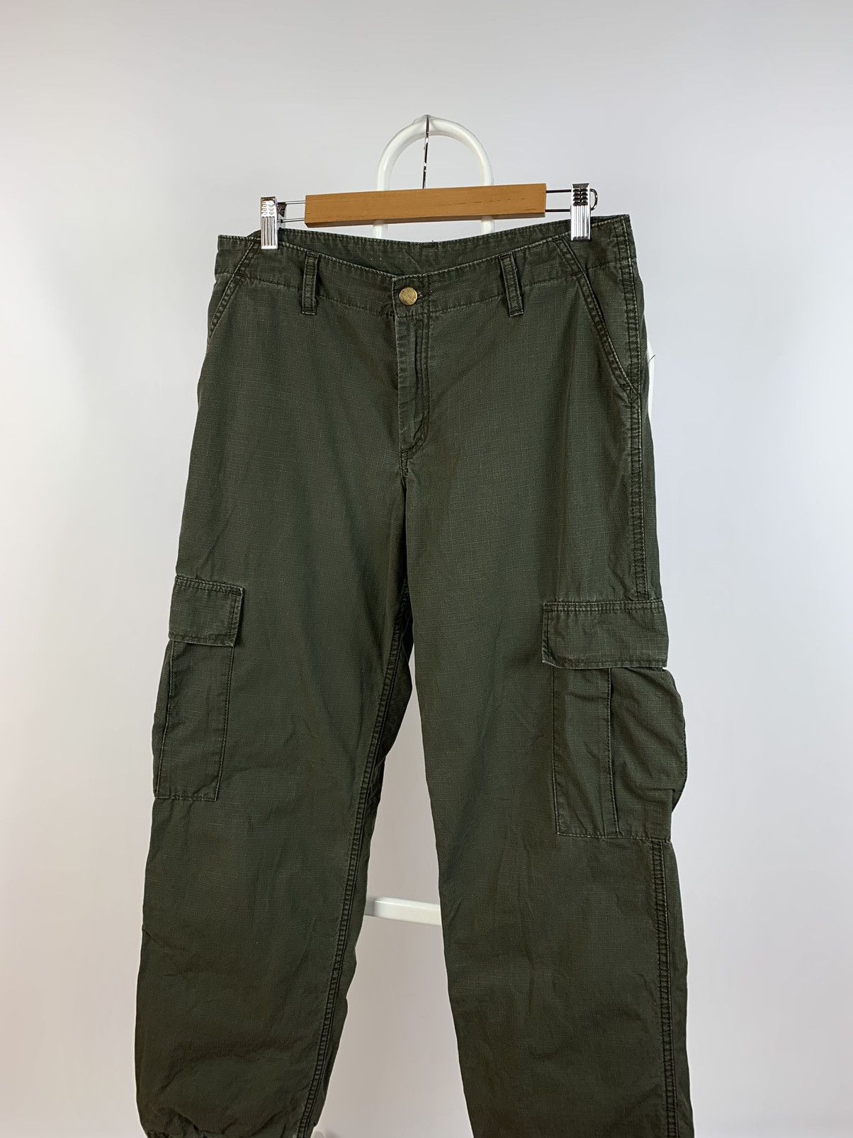 Carhartt Vintage Carhartt Khaki Cargo Pants Travis Scott Style Size US 29 - 7 Thumbnail