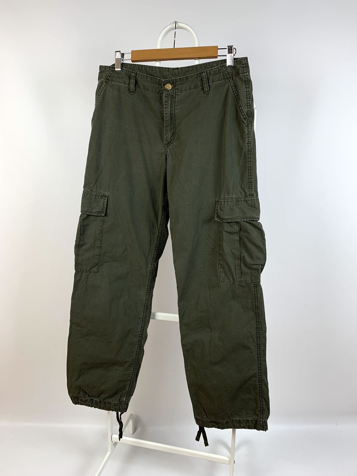 Carhartt Vintage Carhartt Khaki Cargo Pants Travis Scott Style Size US 29 - 3 Thumbnail