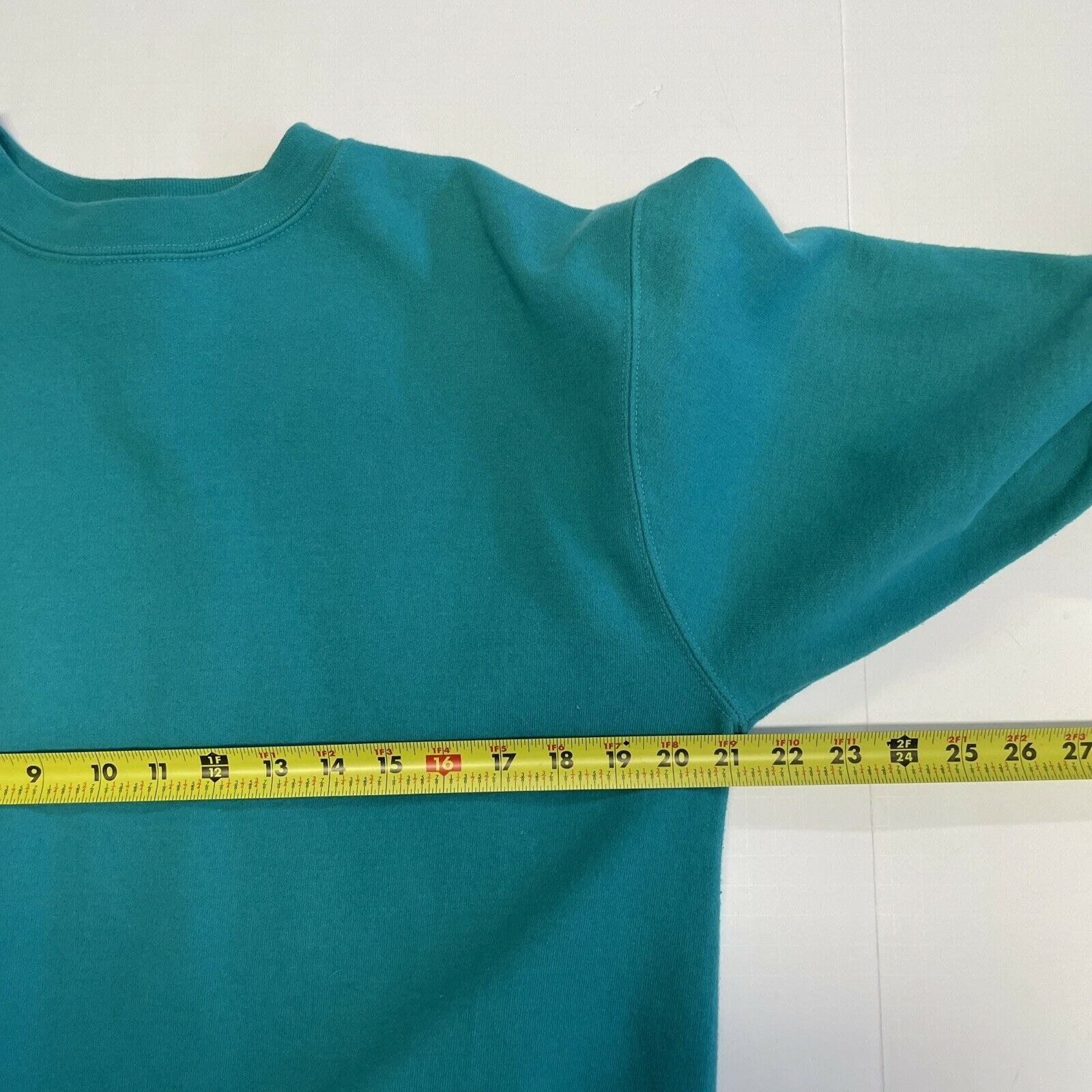 Champion Champion ECO Blank Pullover Sweatshirt Solid Teal Stained M Size US M / EU 48-50 / 2 - 4 Thumbnail