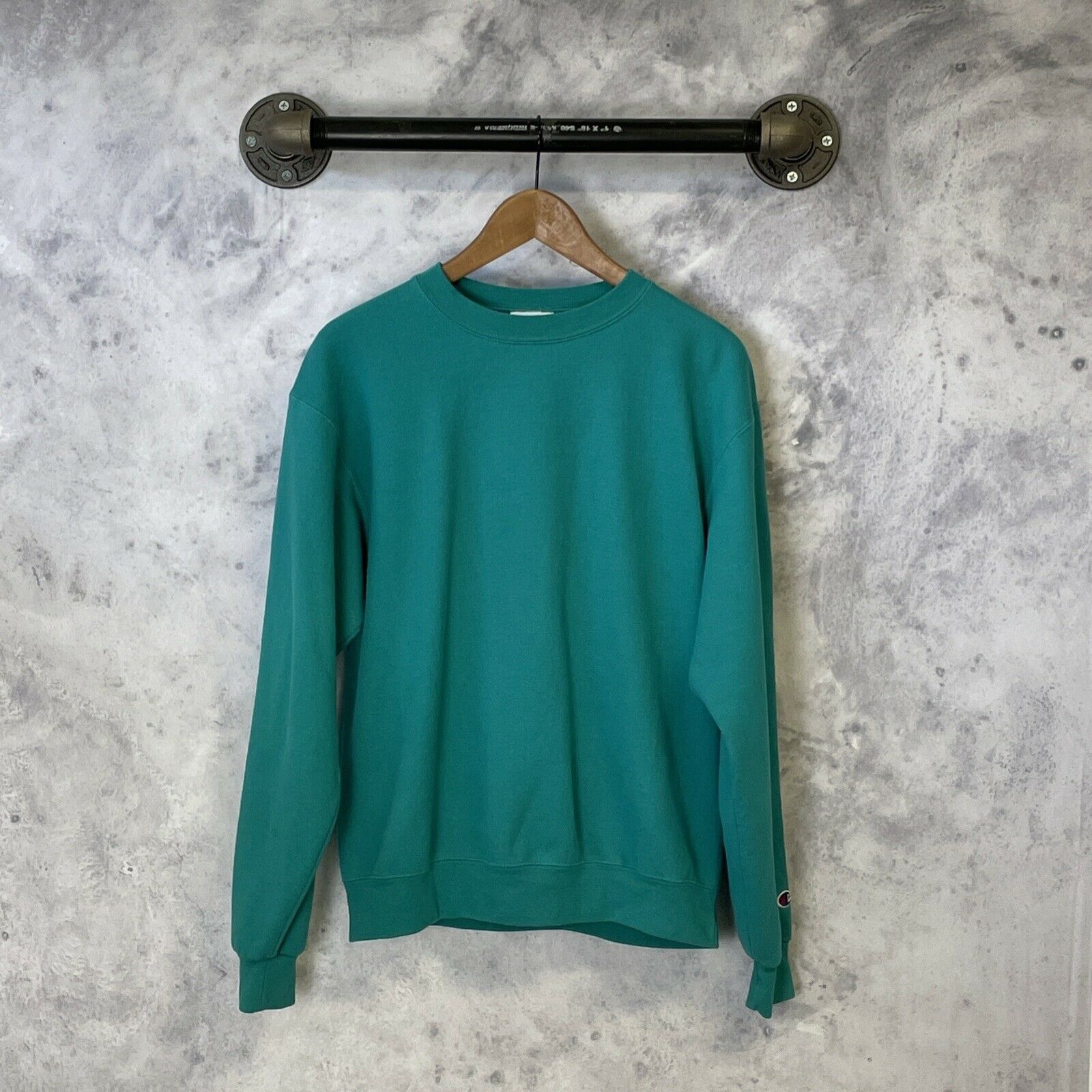 Champion Champion ECO Blank Pullover Sweatshirt Solid Teal Stained M Size US M / EU 48-50 / 2 - 1 Preview