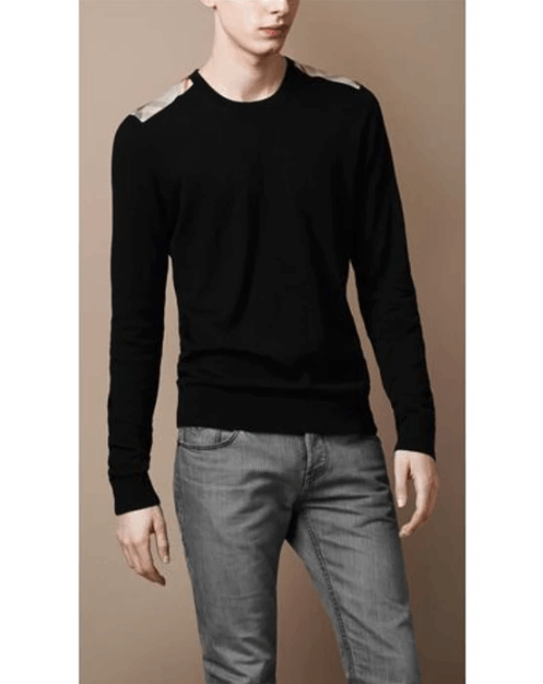 Burberry Burberry Check Shoulder Cashmere Sweater Size US S / EU 44-46 / 1 - 4 Thumbnail