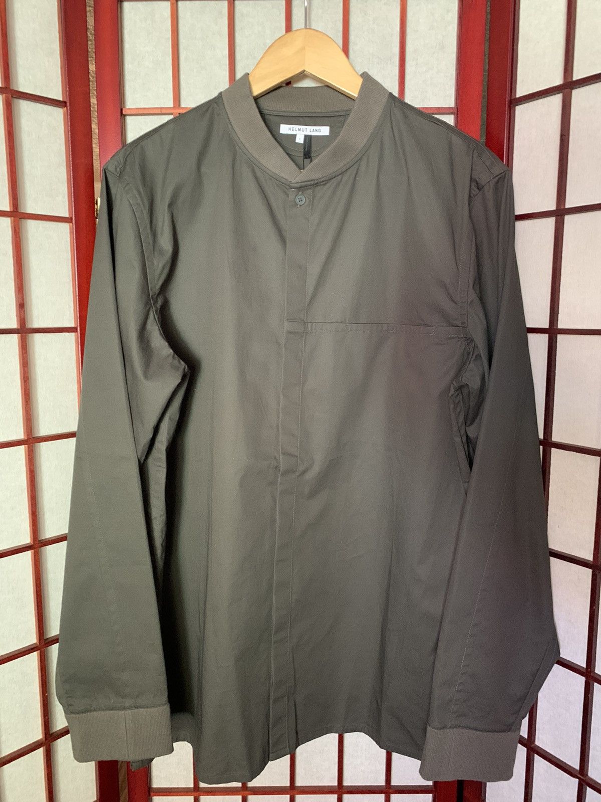 Helmut Lang Helmut Lang Long Sleeve Bomber Shirt Size US L / EU 52-54 / 3 - 1 Thumbnail