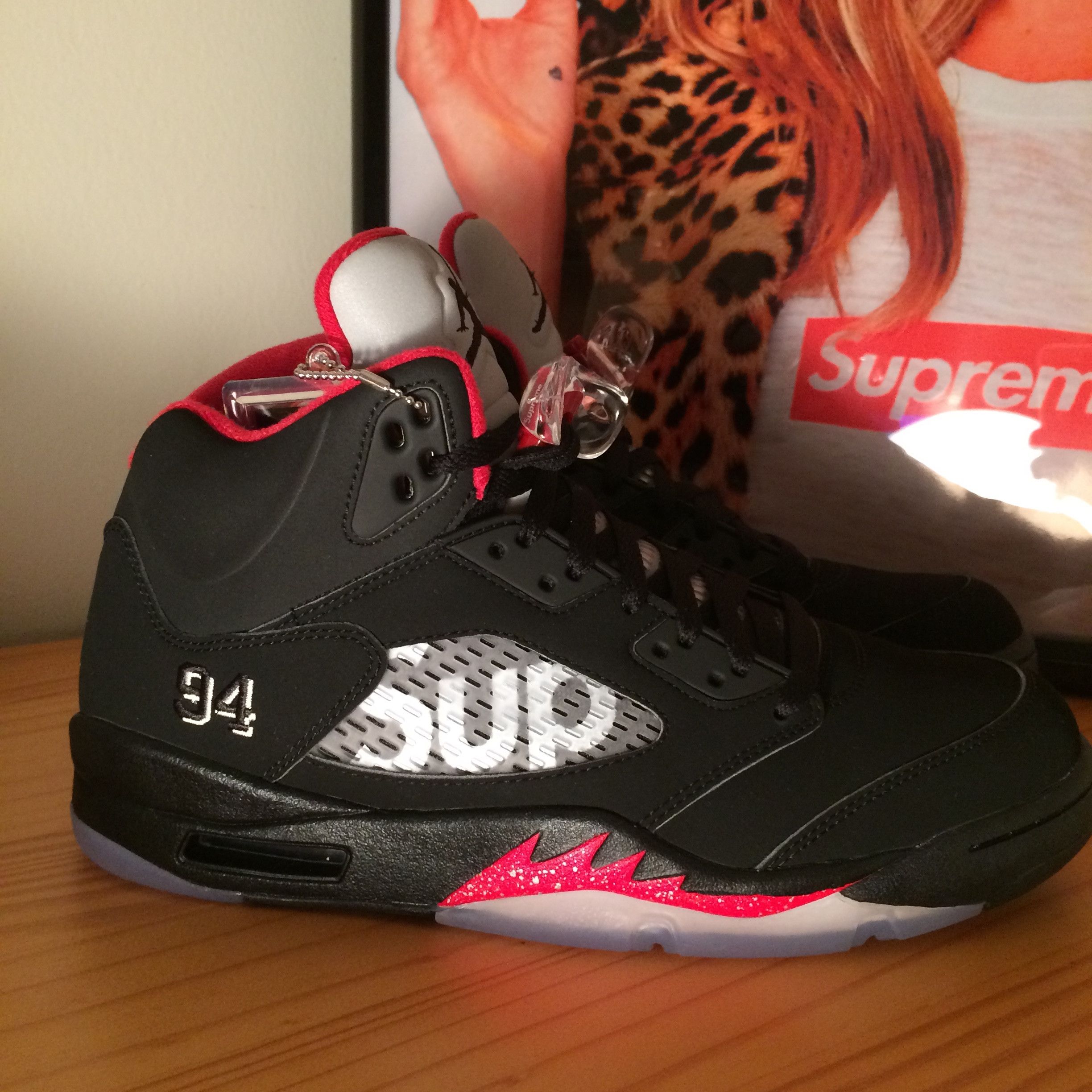 supreme 5s white