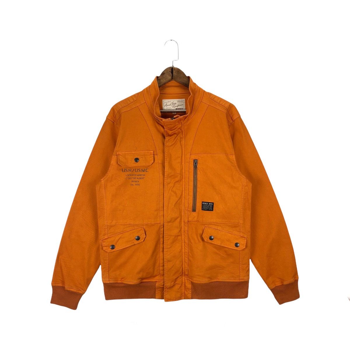 Avirex Lockheed Martin USN USMC Cotton Jacket