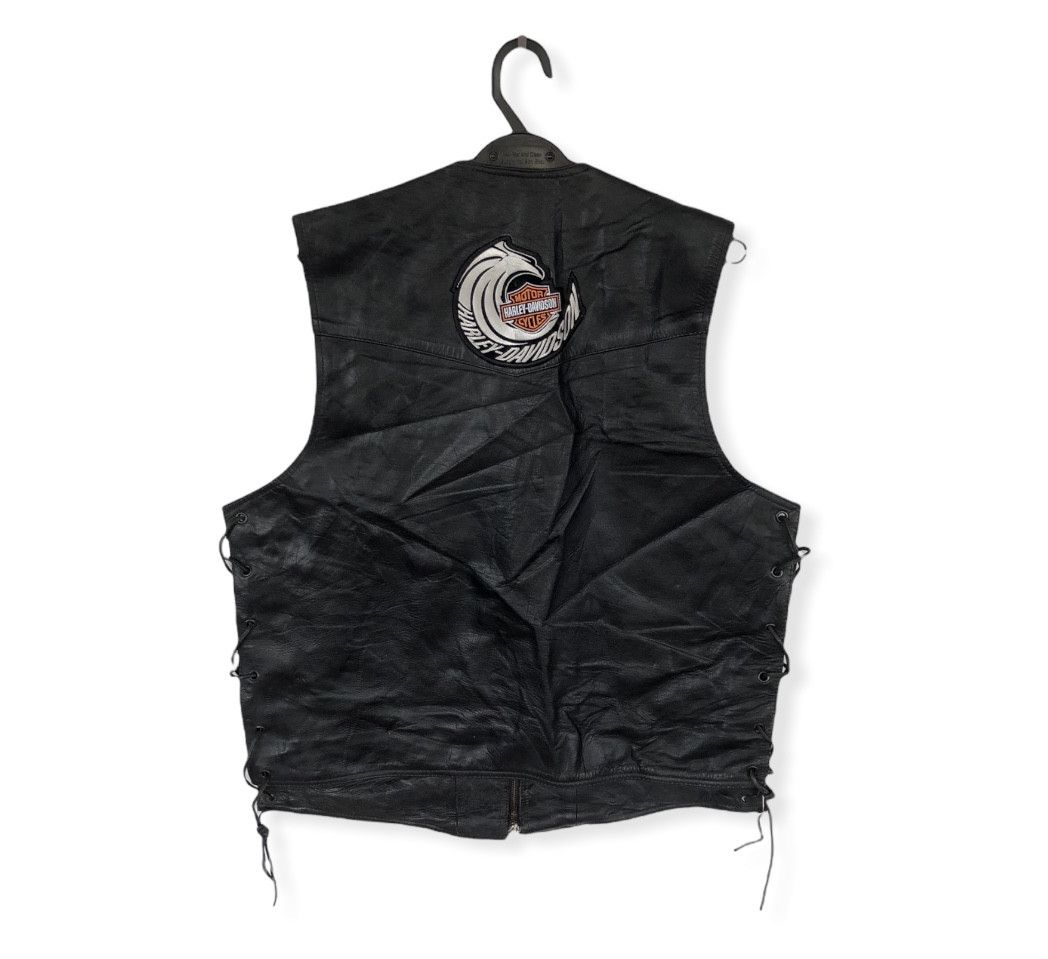 Harley Davidson VINTAGE HARLEY OWNERS GROUP LEATHER VEST Size US L / EU 52-54 / 3 - 2 Thumbnail