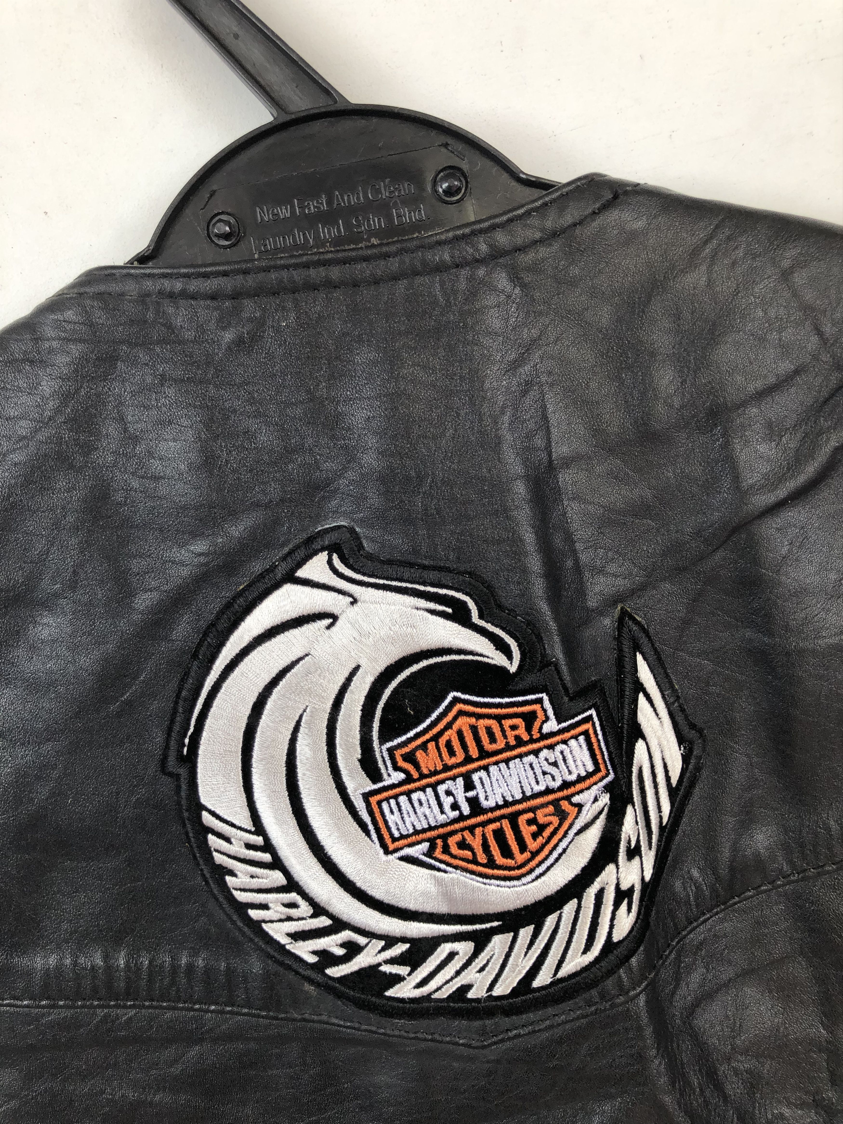 Harley Davidson VINTAGE HARLEY OWNERS GROUP LEATHER VEST Size US L / EU 52-54 / 3 - 7 Thumbnail