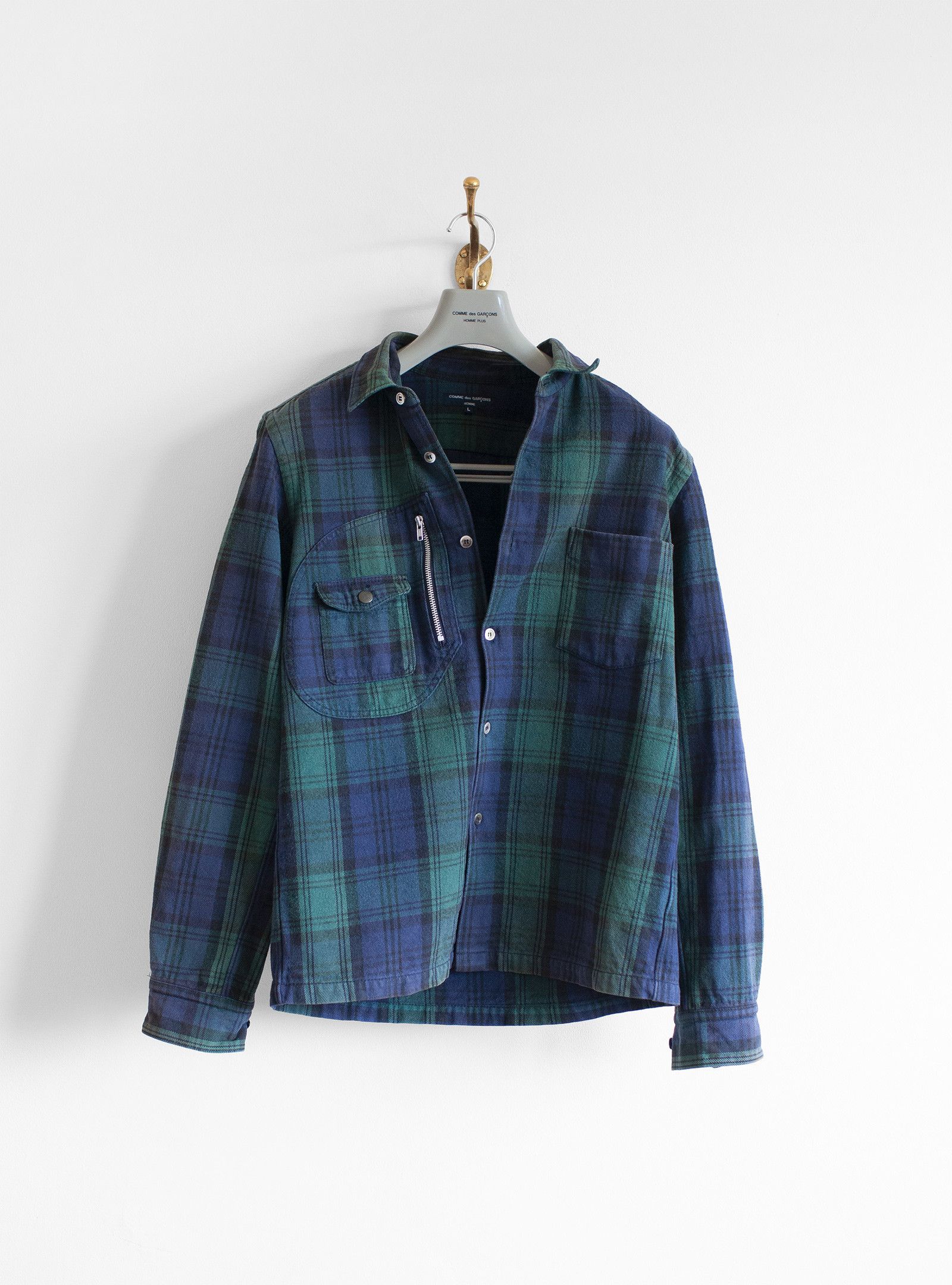 Comme des Garcons Homme AW2005 COMME des GARÇONS HOMME HEAVY COTTON FLANNEL SHIRT Size US L / EU 52-54 / 3 - 4 Thumbnail
