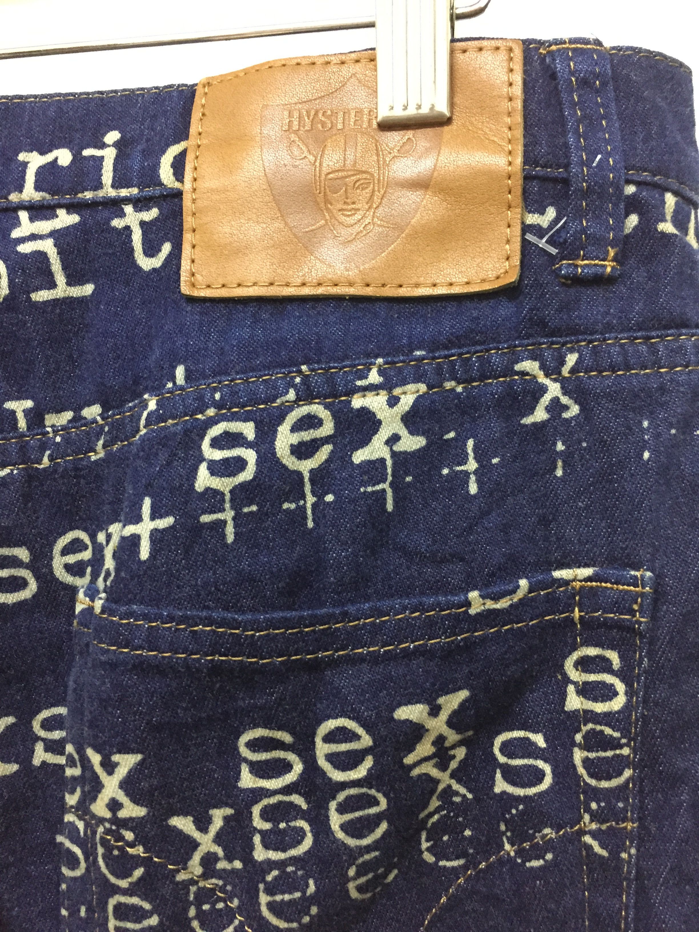 Hysteric Glamour SS99 Fuck Sex Bitch Denim pants Size US 29 - 11 Thumbnail