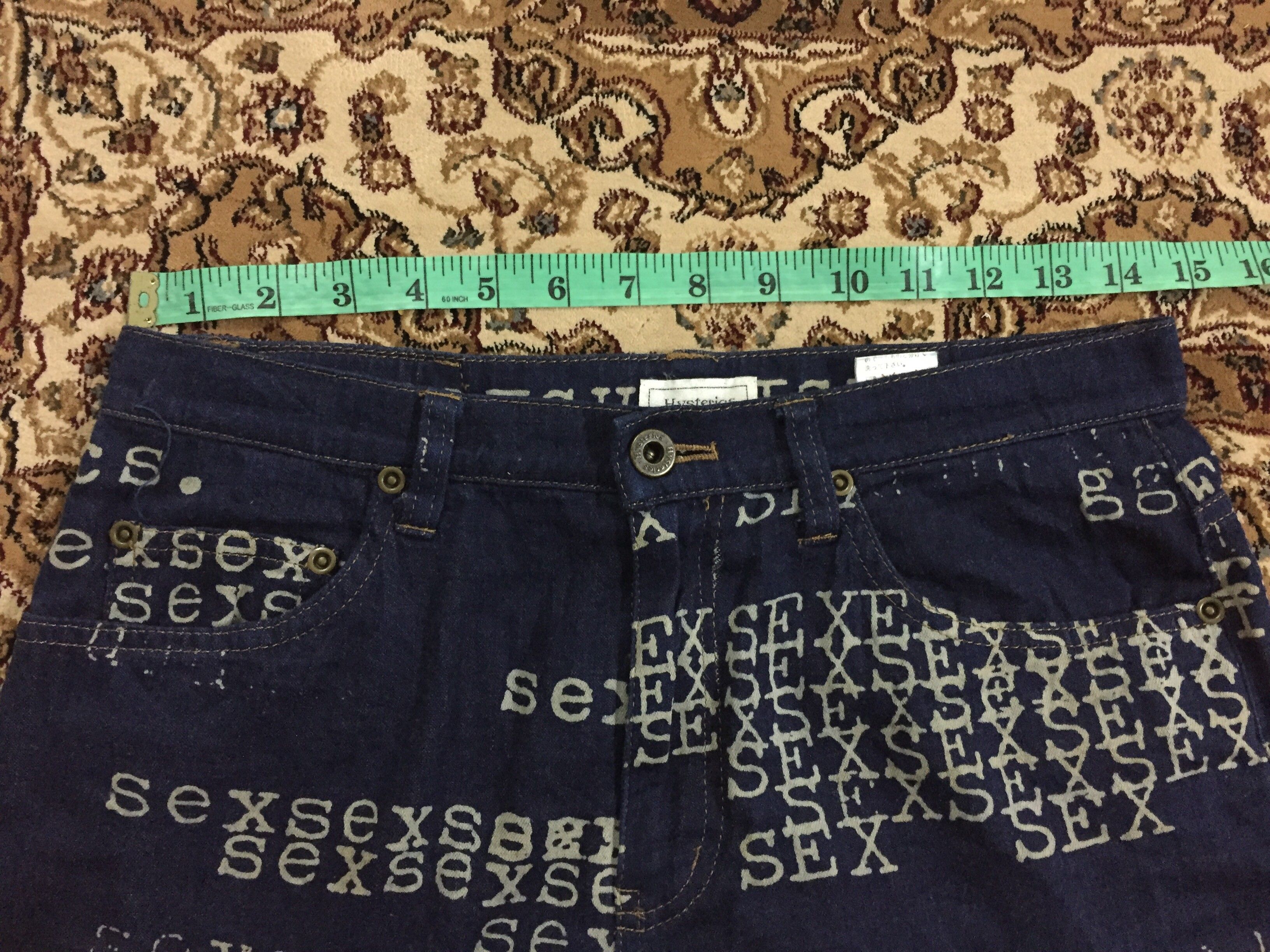 Hysteric Glamour SS99 Fuck Sex Bitch Denim pants | Grailed