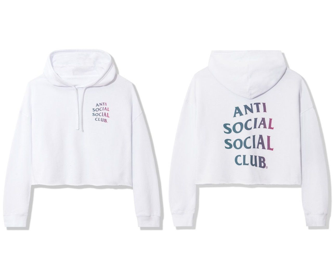 DS ASSC ABG WHITE CROP TOP HOODIE supreme BAPE KITH kaws
