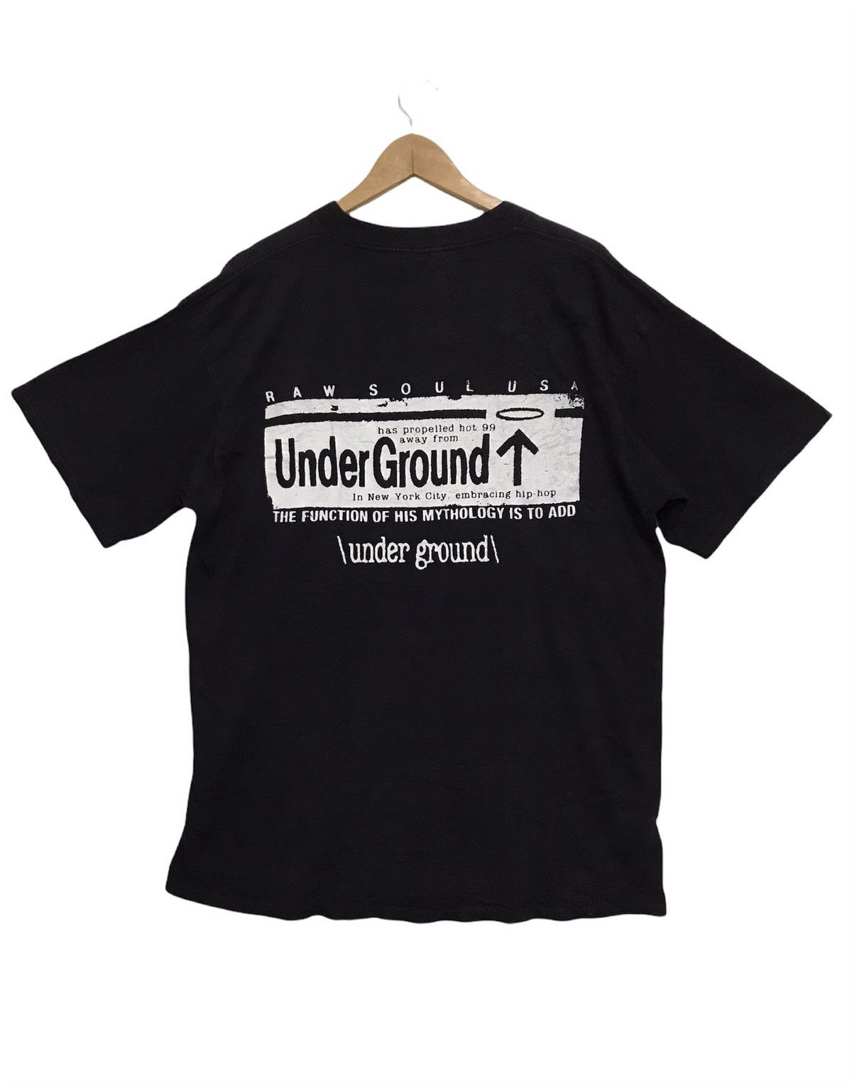 Rap Tees × Vintage Raw Soul Usa Underground Embracing Hip Hop Size US XL / EU 56 / 4 - 1 Thumbnail