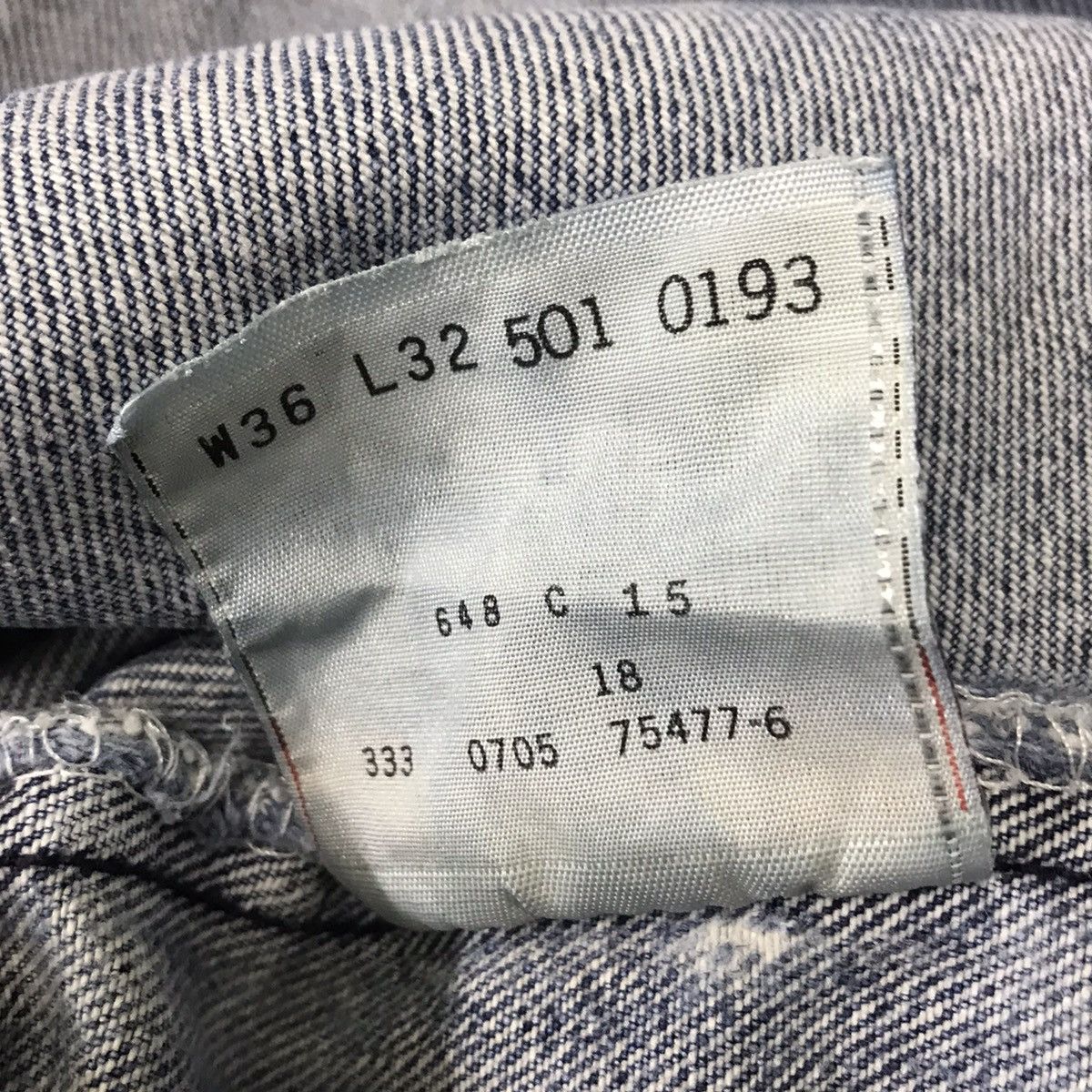 Levi's Vintage Levis 501 Distressed Jeans Skyblue Nice Faded Size US 36 / EU 52 - 22 Thumbnail