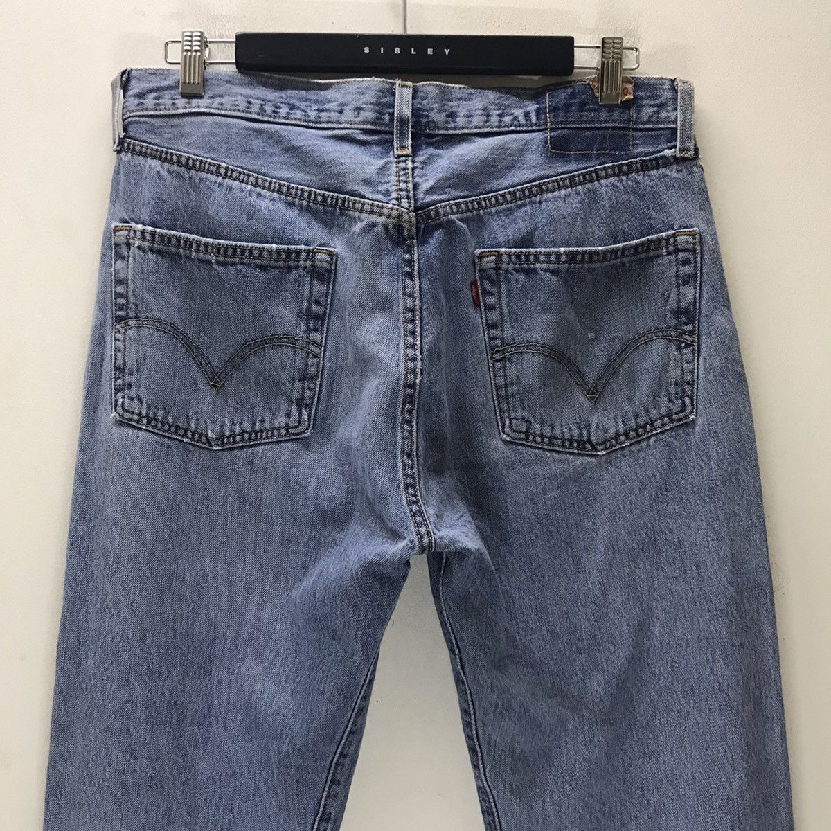 Levi's Vintage Levis 501 Distressed Jeans Skyblue Nice Faded Size US 36 / EU 52 - 11 Thumbnail