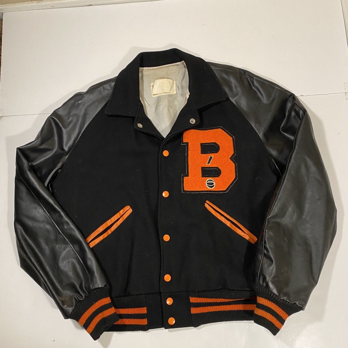 image of Howe Varsity Jacket in Black, Men's (Size Medium)