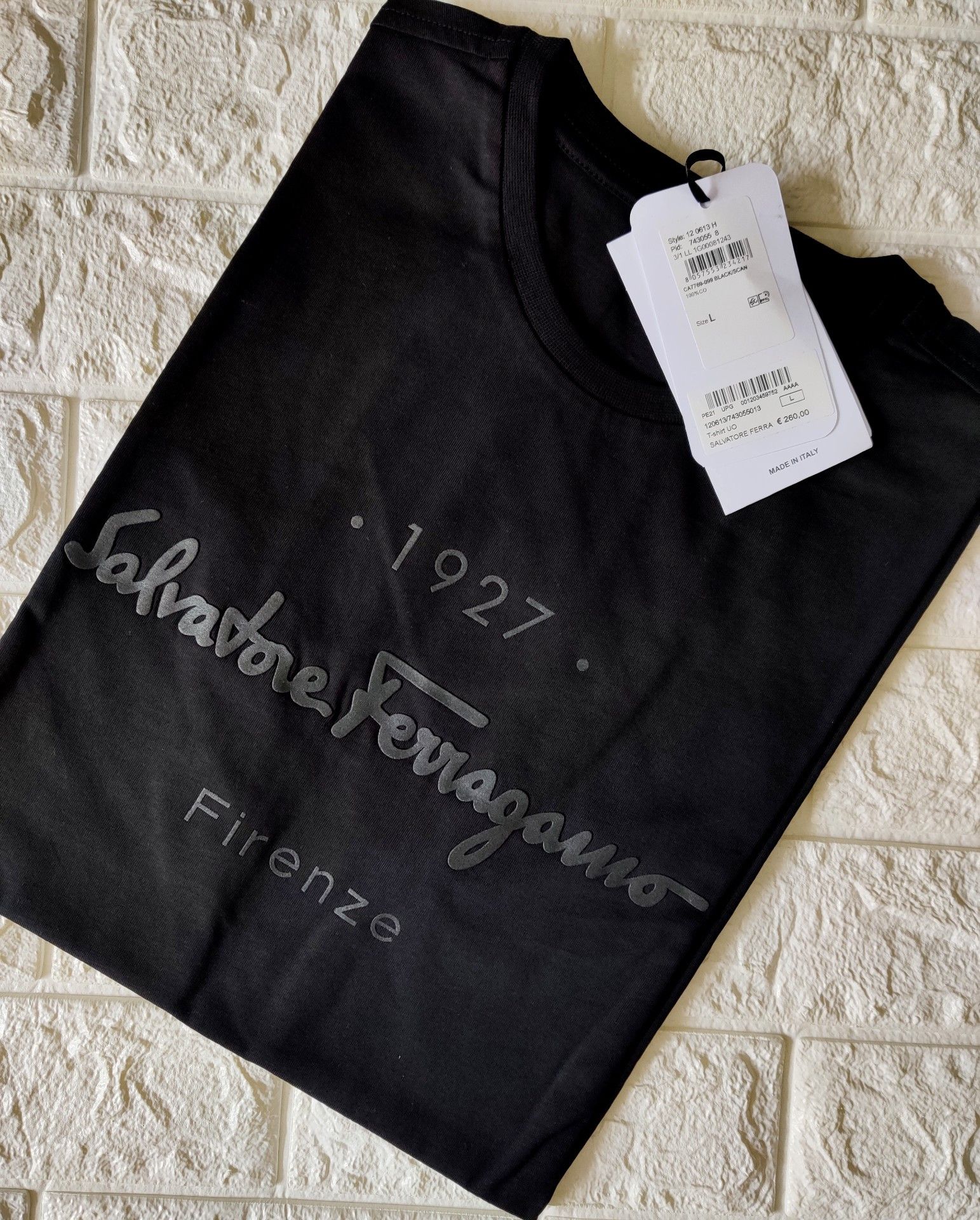 Ferragamo 1927 Signature T-shirt Black - SS22 Men's - GB