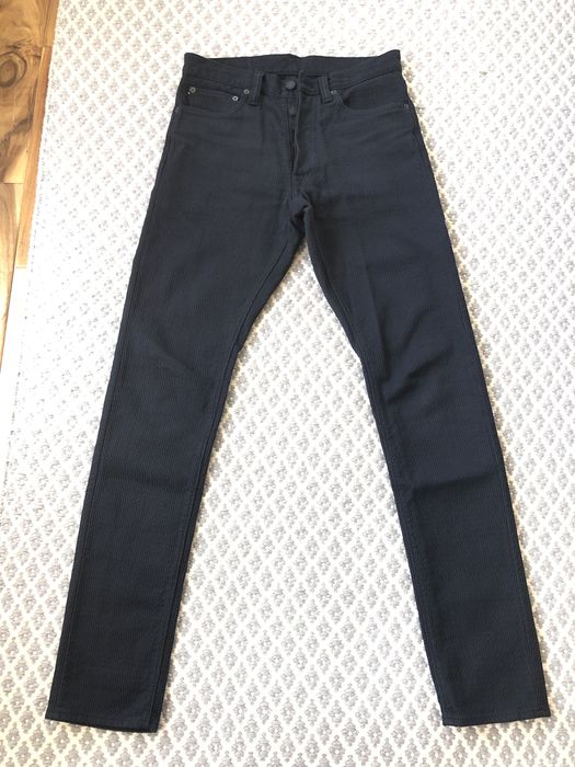 Pure Blue Japan Double Black Sashiko Selvedge Pant - Relaxed Tapered ...