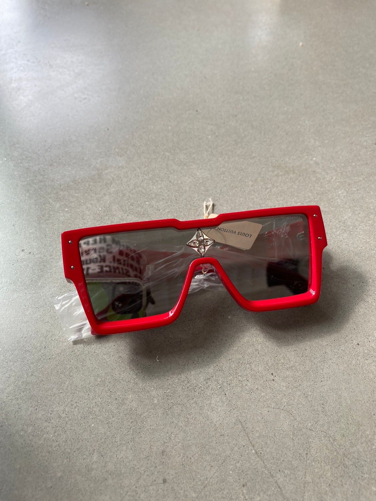 Louis Vuitton Rare NYC Exclusive Red Cyclone Sunglasses
