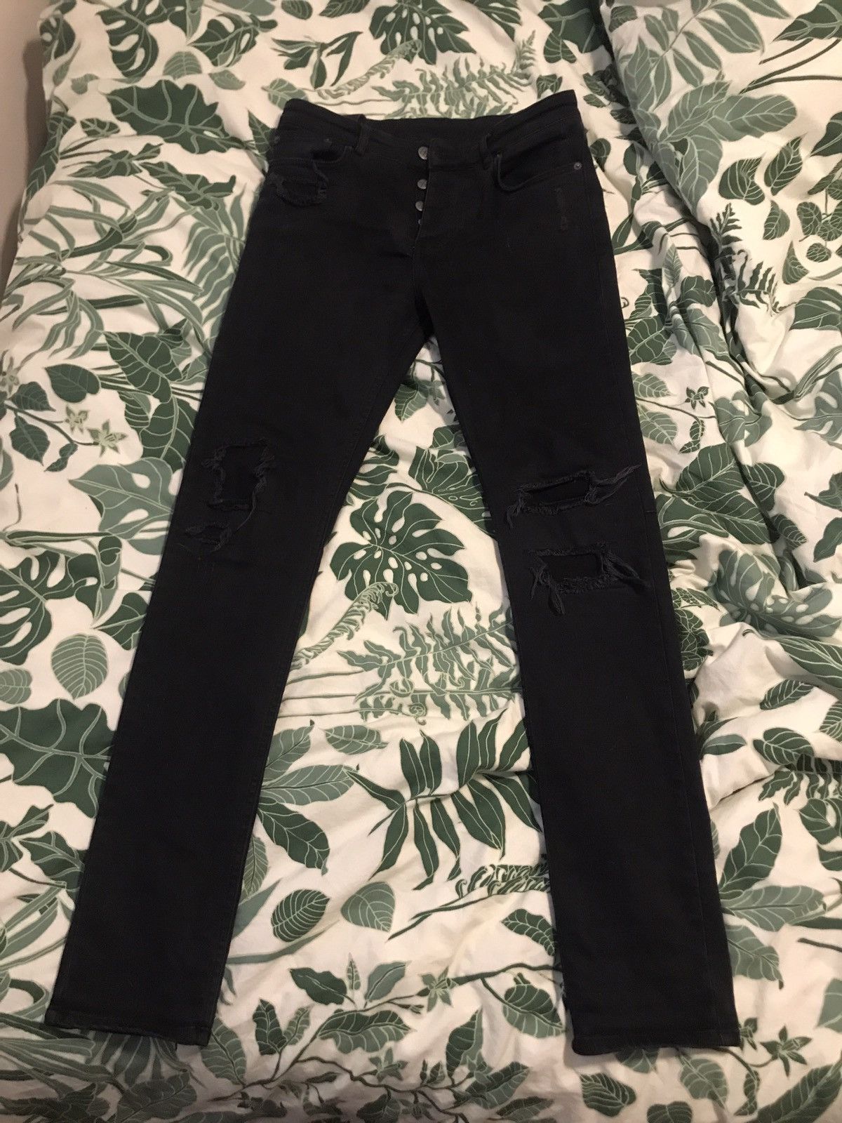 Ksubi Chitch Boneyard Black Patch Distressed Denim