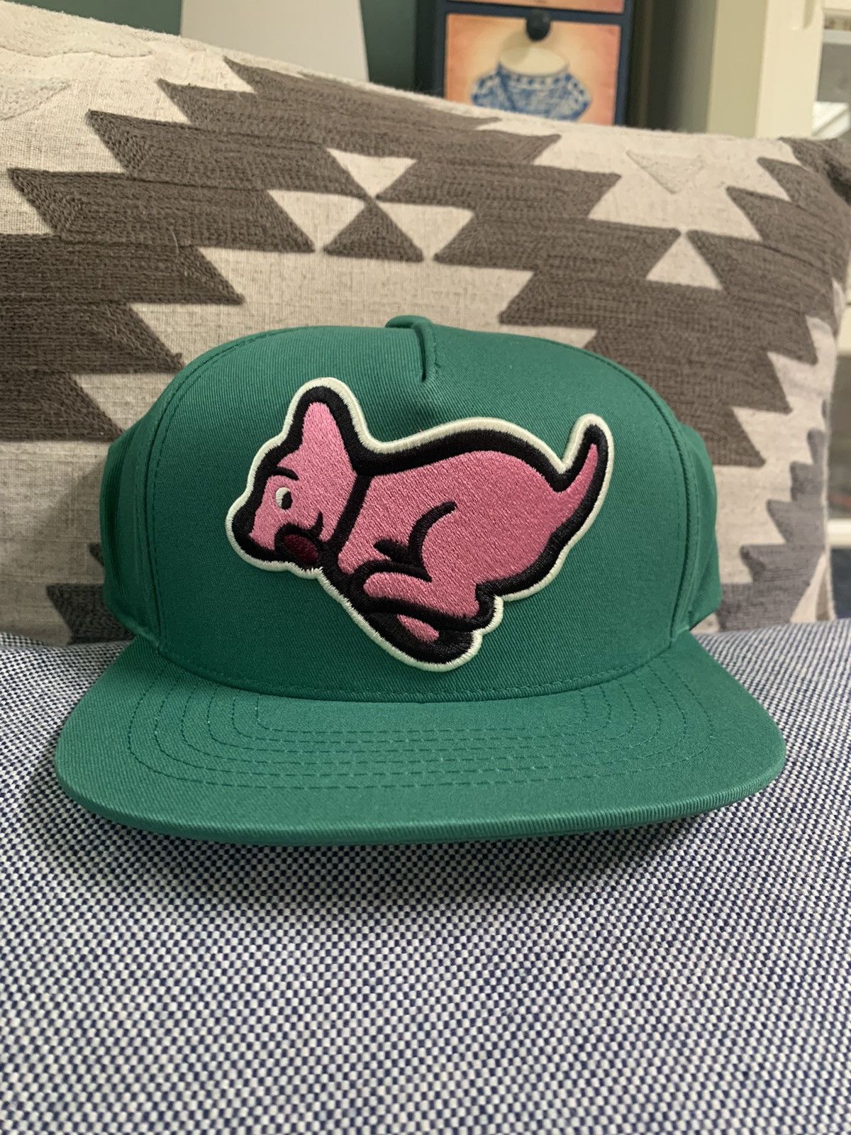 Billionaire Boys Club × Icecream × Pharrell *RARE* New Ice Cream Running Dog Embroidered SnapBack Hat Size ONE SIZE - 1 Thumbnail