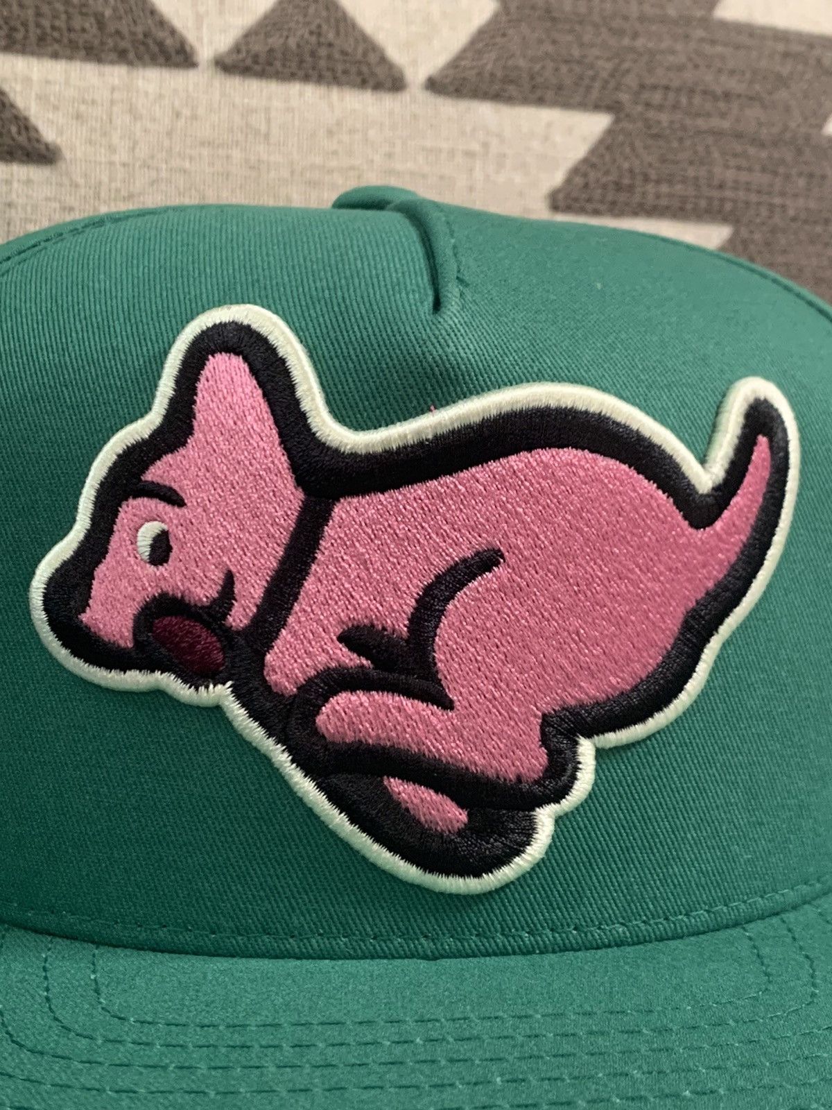 Billionaire Boys Club × Icecream × Pharrell *RARE* New Ice Cream Running Dog Embroidered SnapBack Hat Size ONE SIZE - 2 Thumbnail