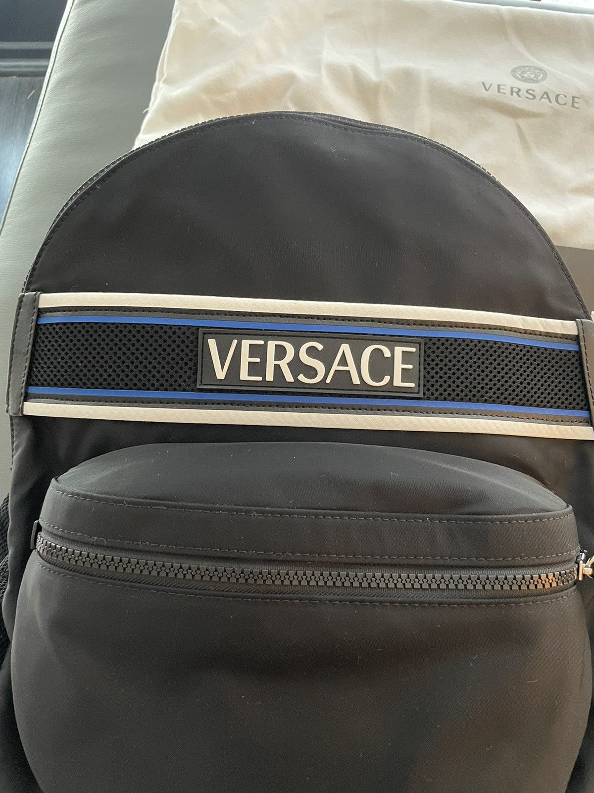 Versace New Super Runway Limited Edition Versace Logo Backpack Bag Size ONE SIZE - 21 Thumbnail