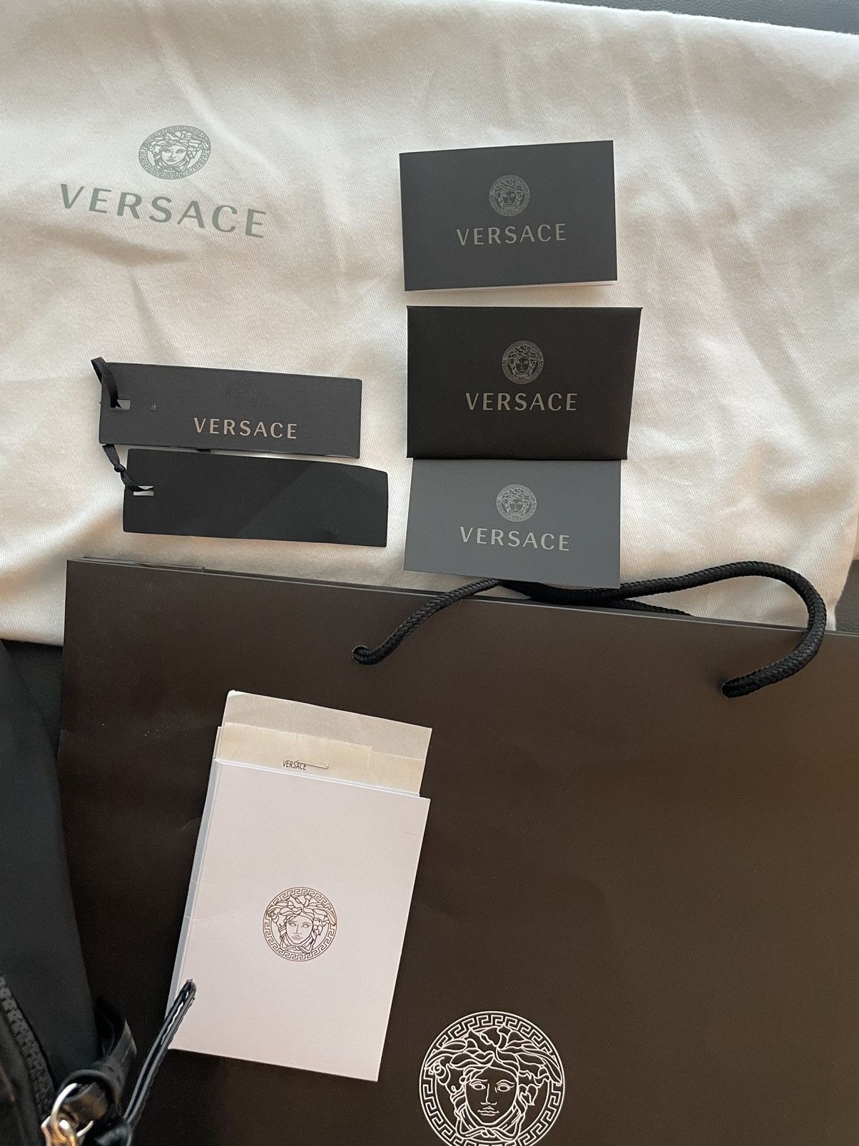 Versace New Super Runway Limited Edition Versace Logo Backpack Bag Size ONE SIZE - 5 Thumbnail