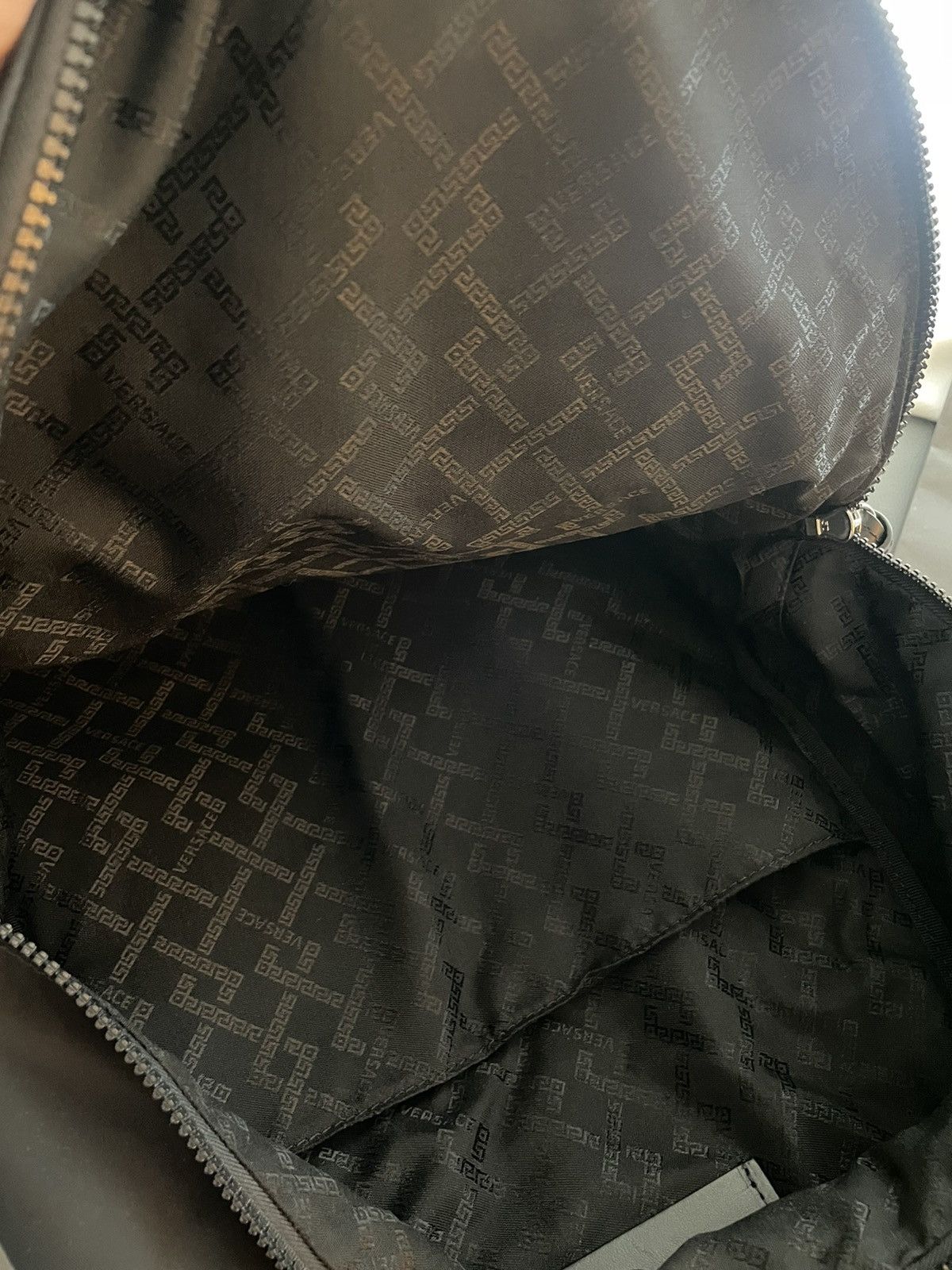 Versace New Super Runway Limited Edition Versace Logo Backpack Bag Size ONE SIZE - 9 Thumbnail