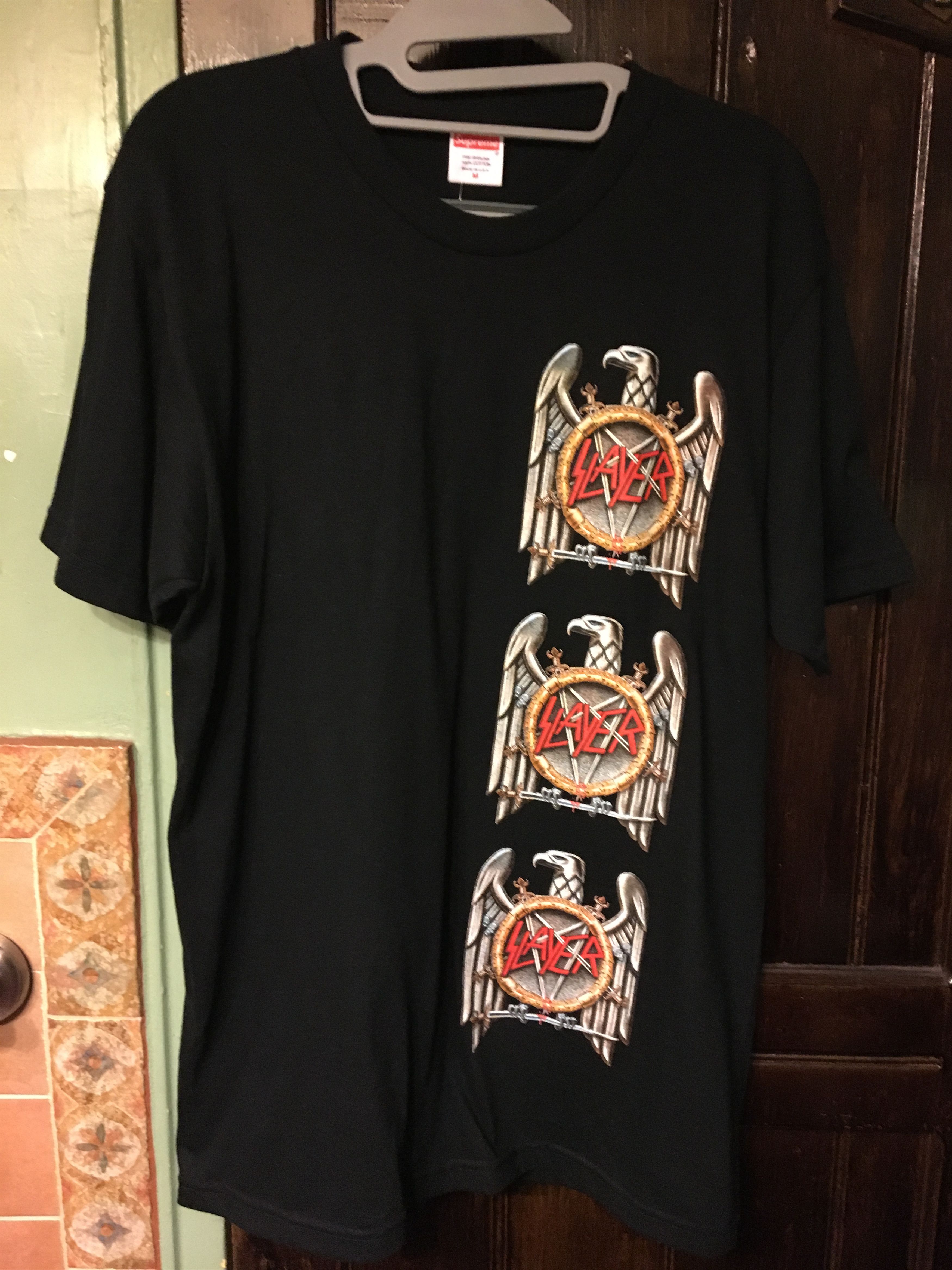 Slayer Supreme Supreme x Slayer tee Grailed