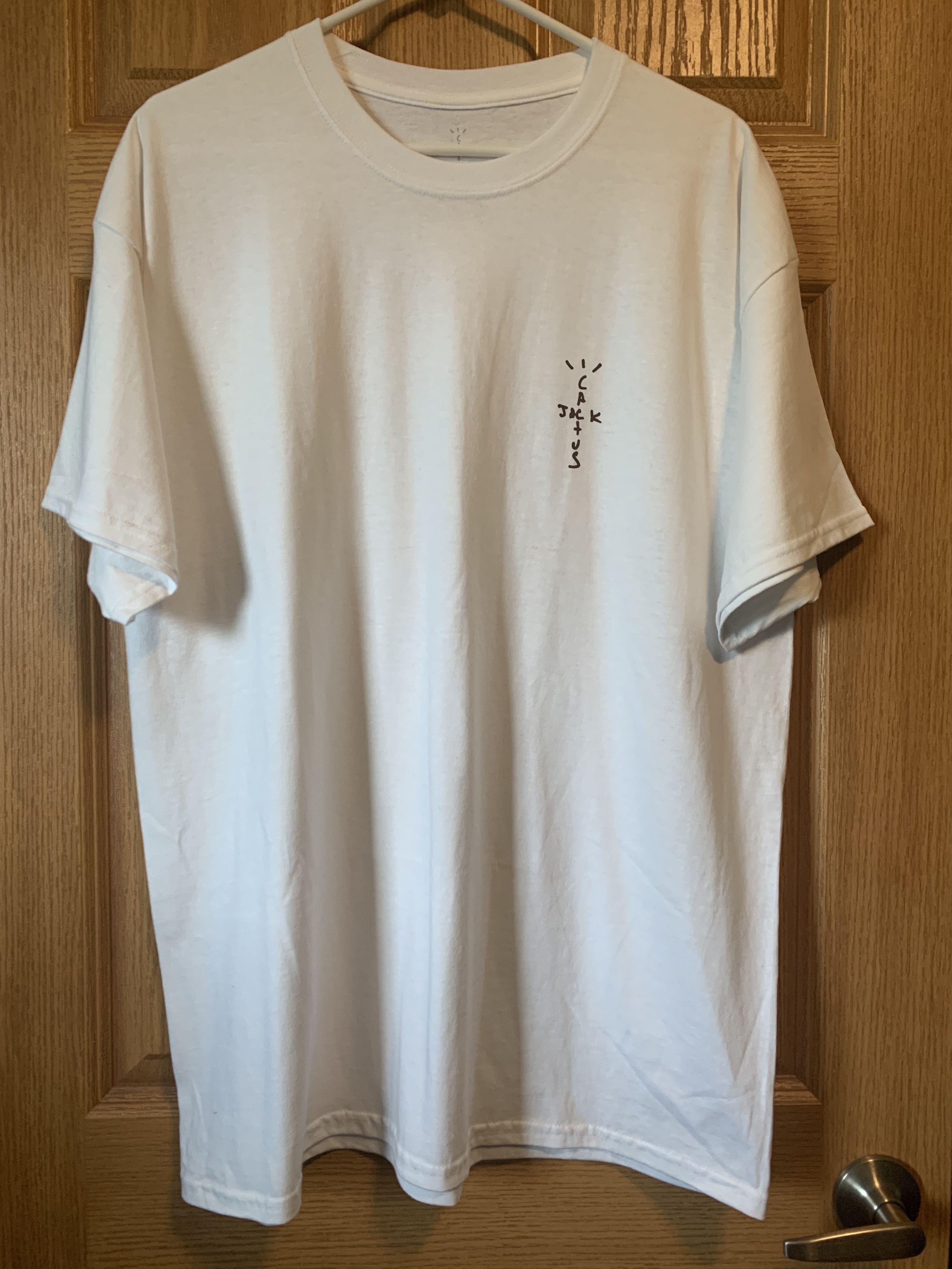 Travis Scott Cactus Jack White Logo T-Shirt | Grailed