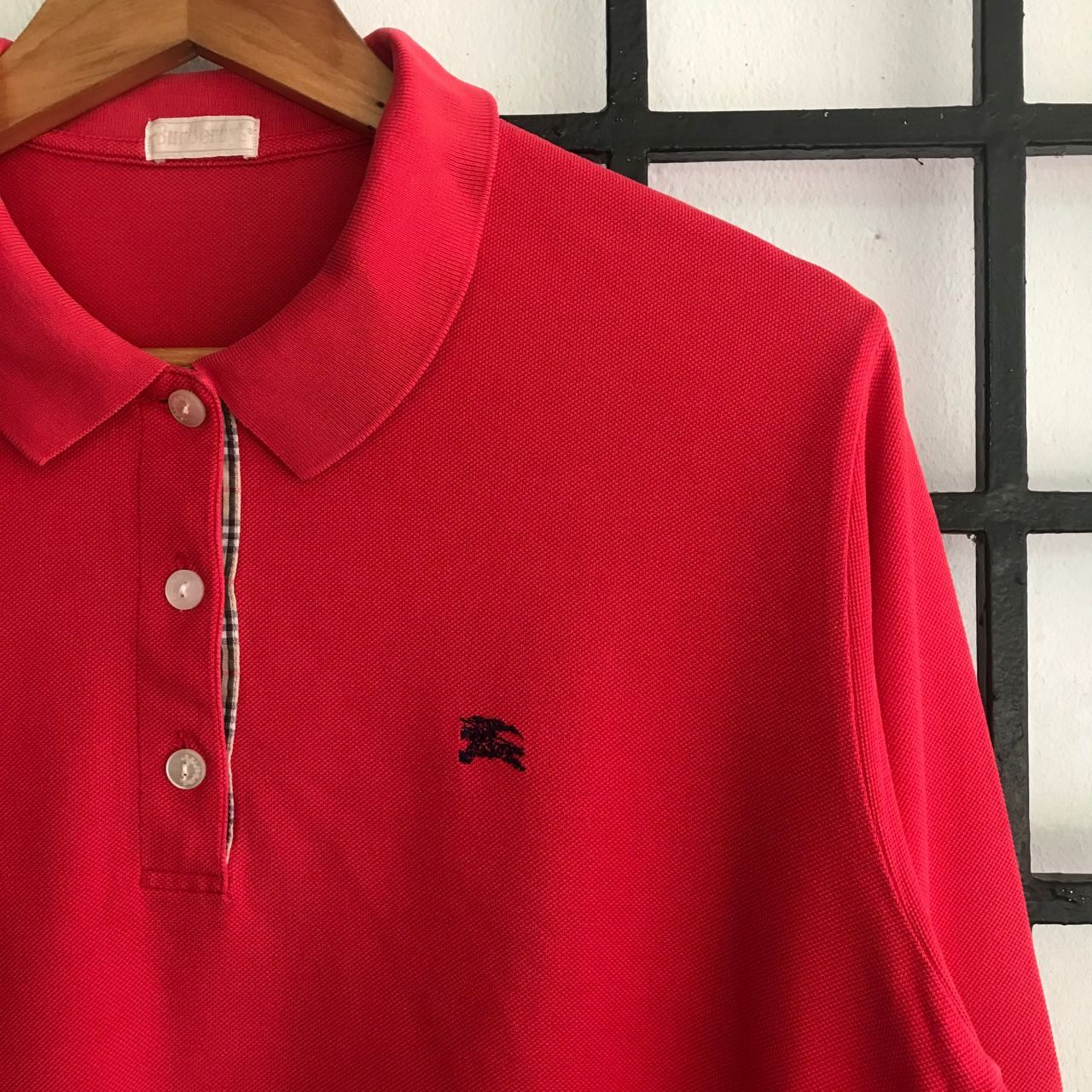 Burberry 🔥 Vintage BURBERRY REDO Nova Check Red Colour Shirt Size US M / EU 48-50 / 2 - 2 Thumbnail