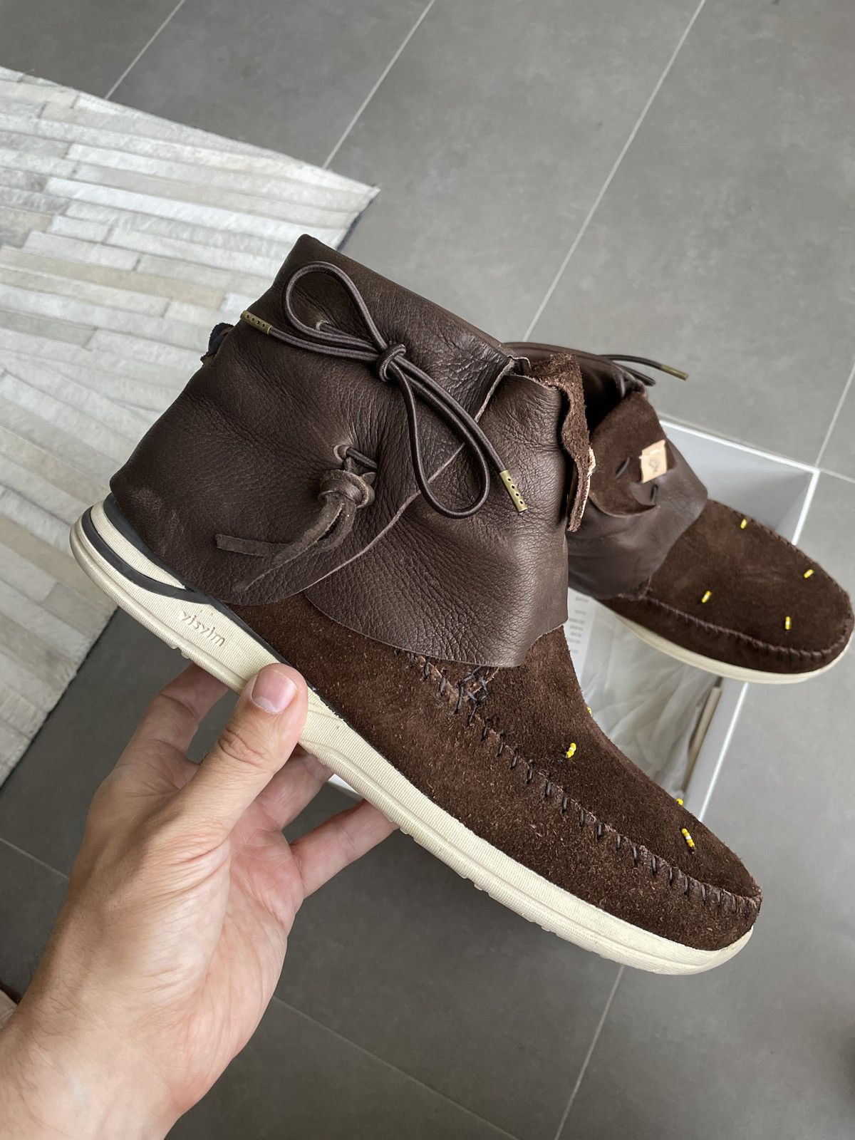 Visvim Visvim FBT Lhamo Coyote Folk Dark Brown Size 12 | Grailed Visvim Visvim FBT Lhamo Coyote Folk Dark Brown Size 12 | Grailed