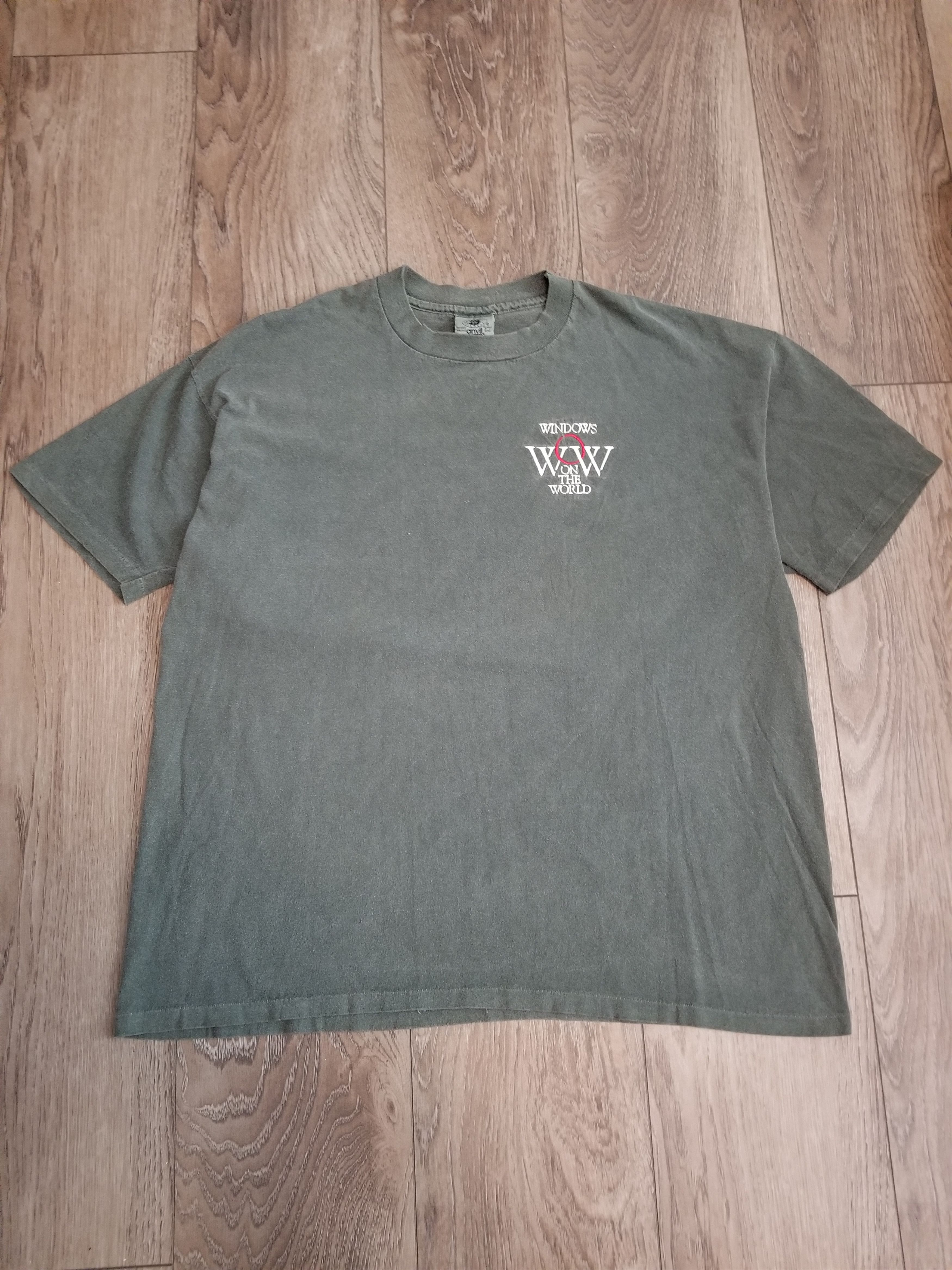 Vintage Vintage Anvil Windows on the World WTC T-Shirt | Grailed