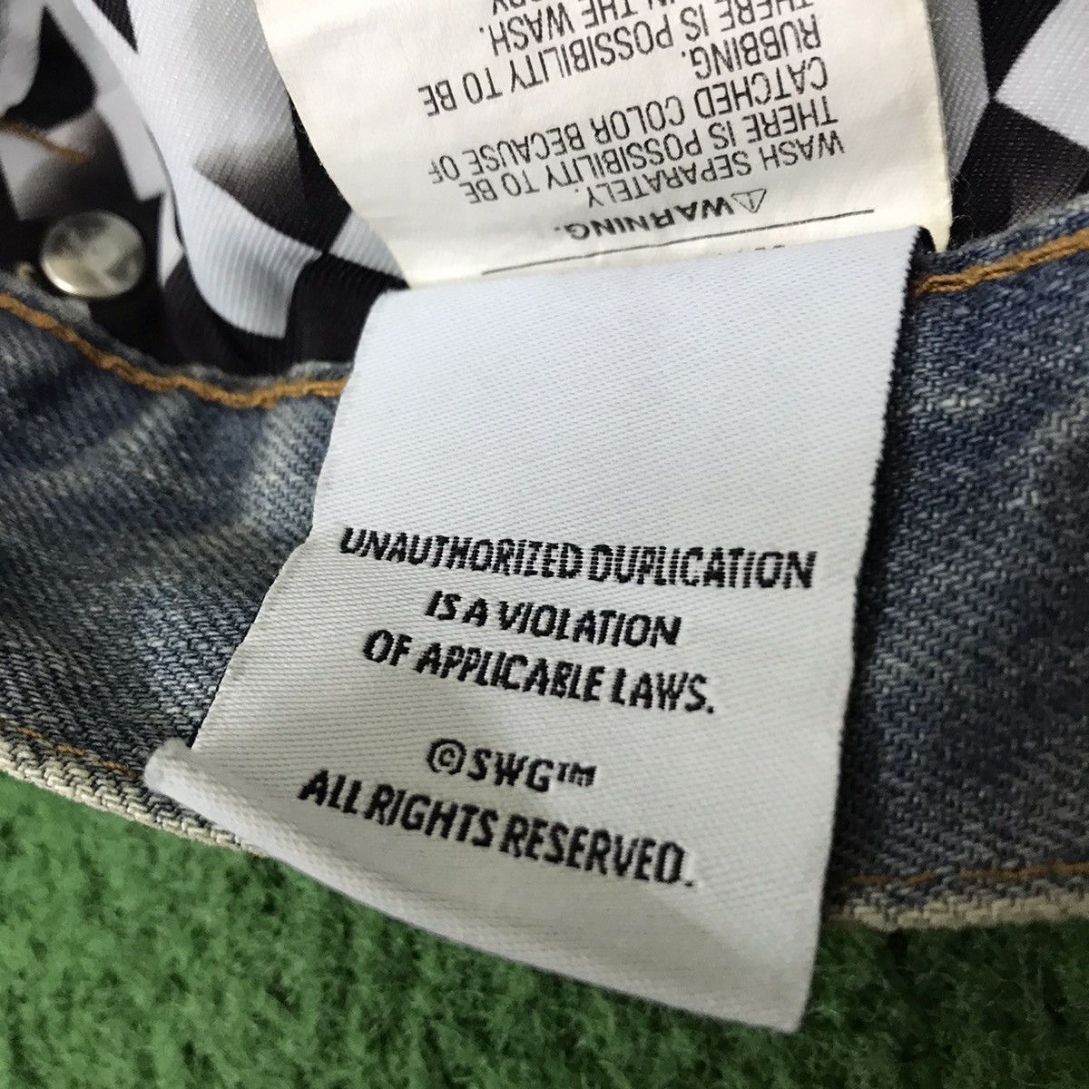 Swagger SWAGGER Mudwash Denim Jeans Size US 32 / EU 48 - 20 Thumbnail