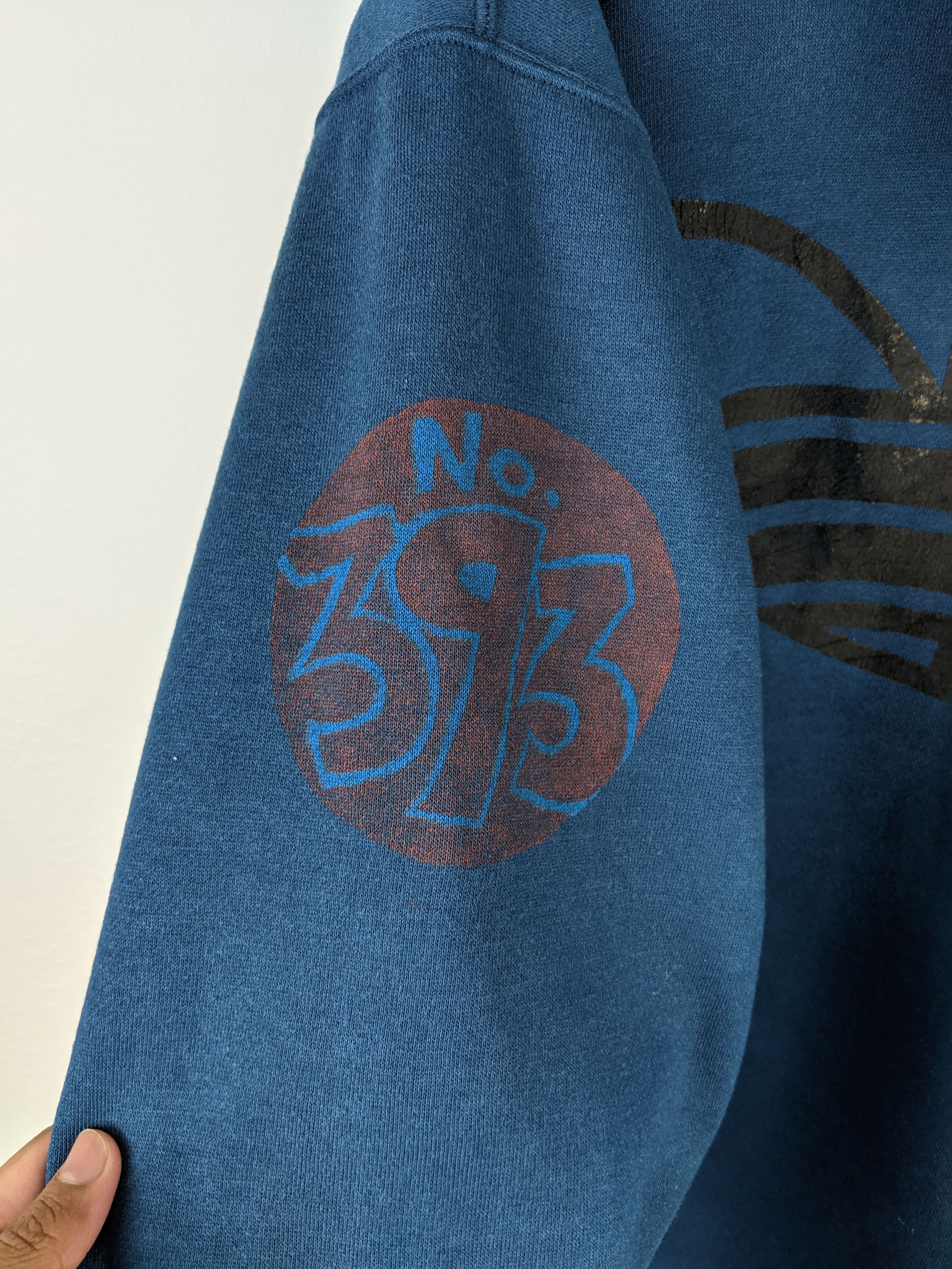 Adidas Vintage Adidas 90s Big Logo Trefoil Jaspo Ski Hoodie Size US L / EU 52-54 / 3 - 6 Thumbnail