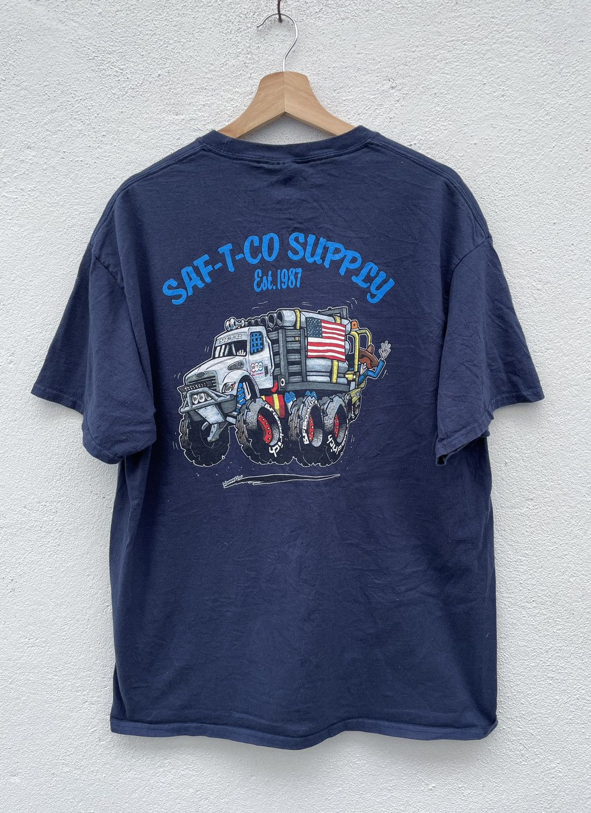 Other × Vintage Vintage Saf-T-Co Supply T Shirt Size US XL / EU 56 / 4 - 1 Thumbnail