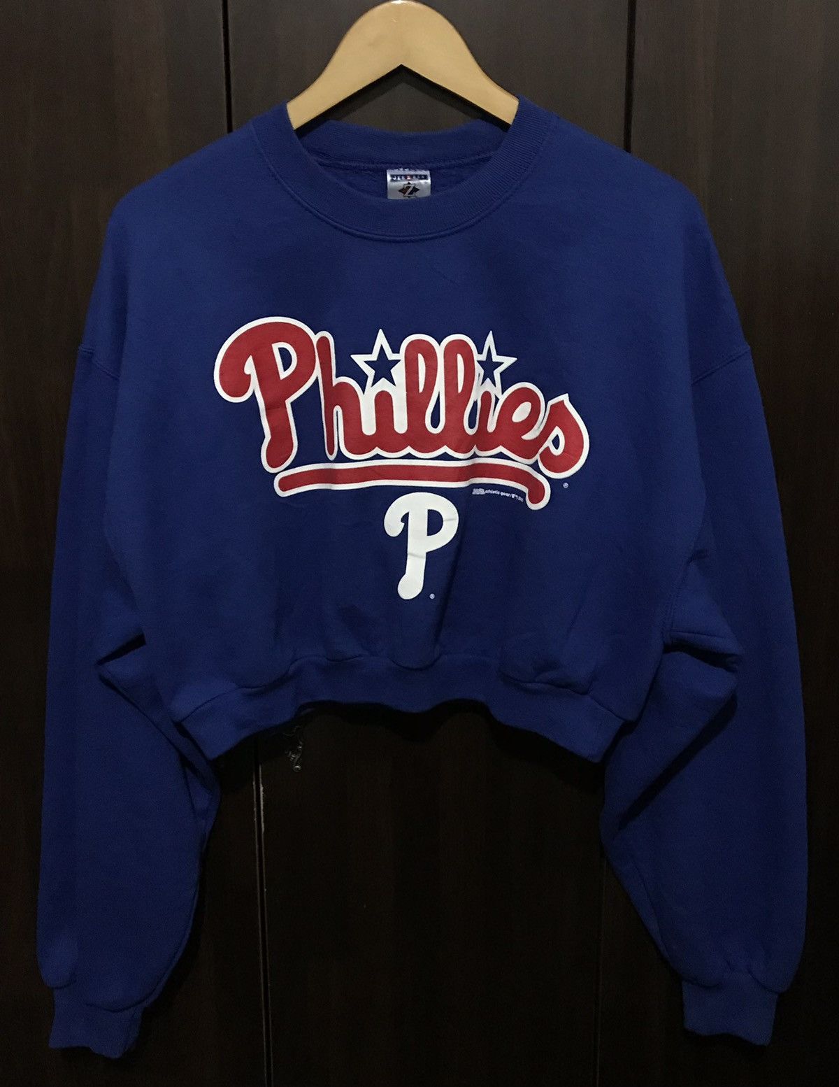 Jerzees × MLB × NBA Ⓒ2010 Philadelphia Phillies Baseball Team Half Sweatshirt Size L / US 10 / IT 46 - 1 Thumbnail