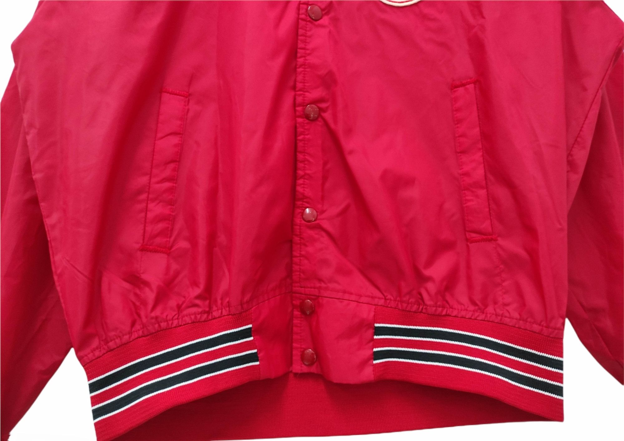 Chalk Line VINTAGE 80's GEORGIA BULLDOG SNAP BUTTON SATIN JACKET Size US L / EU 52-54 / 3 - 4 Thumbnail