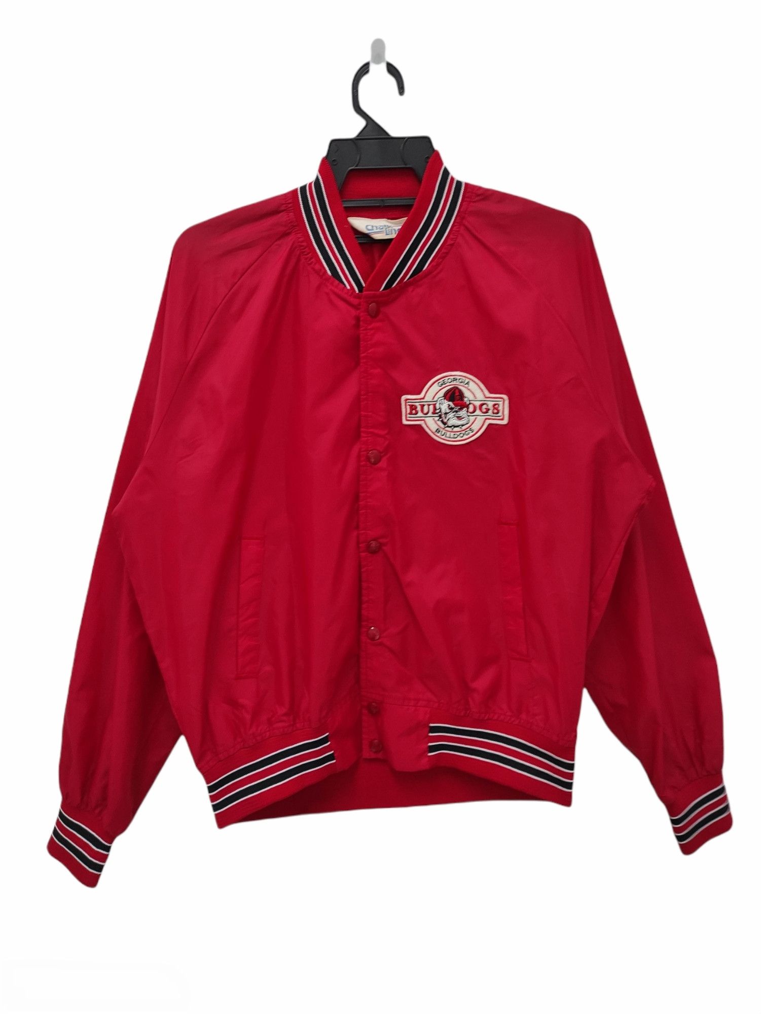 Chalk Line VINTAGE 80's GEORGIA BULLDOG SNAP BUTTON SATIN JACKET Size US L / EU 52-54 / 3 - 1 Thumbnail