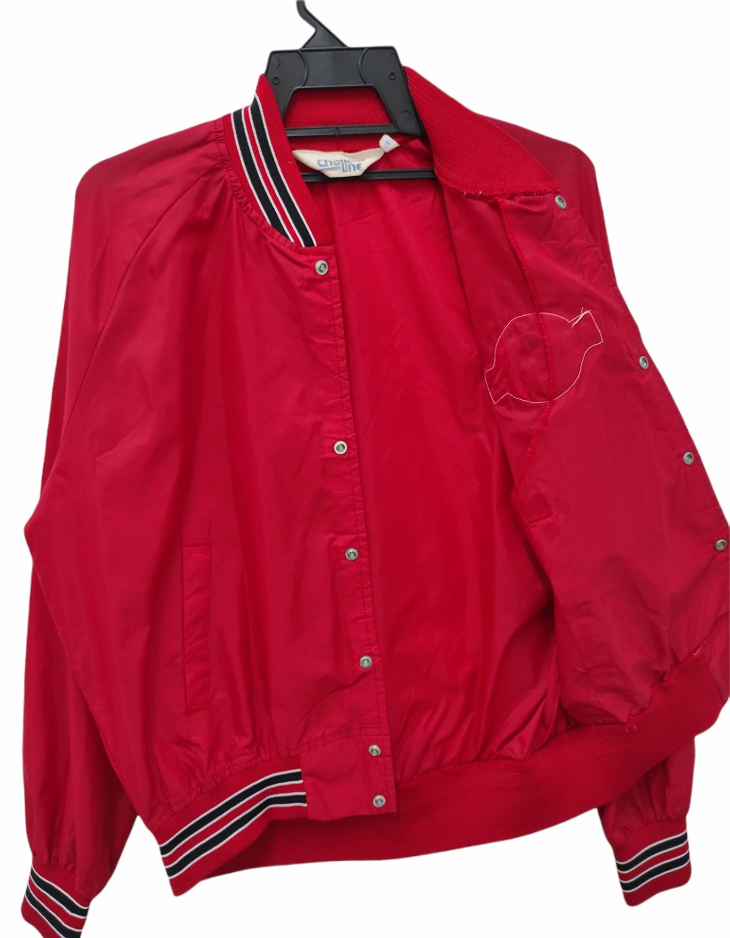 Chalk Line VINTAGE 80's GEORGIA BULLDOG SNAP BUTTON SATIN JACKET Size US L / EU 52-54 / 3 - 3 Thumbnail