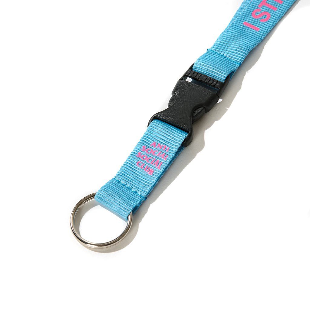 Anti Social Social Club DS ASSC Pink Logo Choke yourself Blue Lanyard key chain Size ONE SIZE - 4 Thumbnail