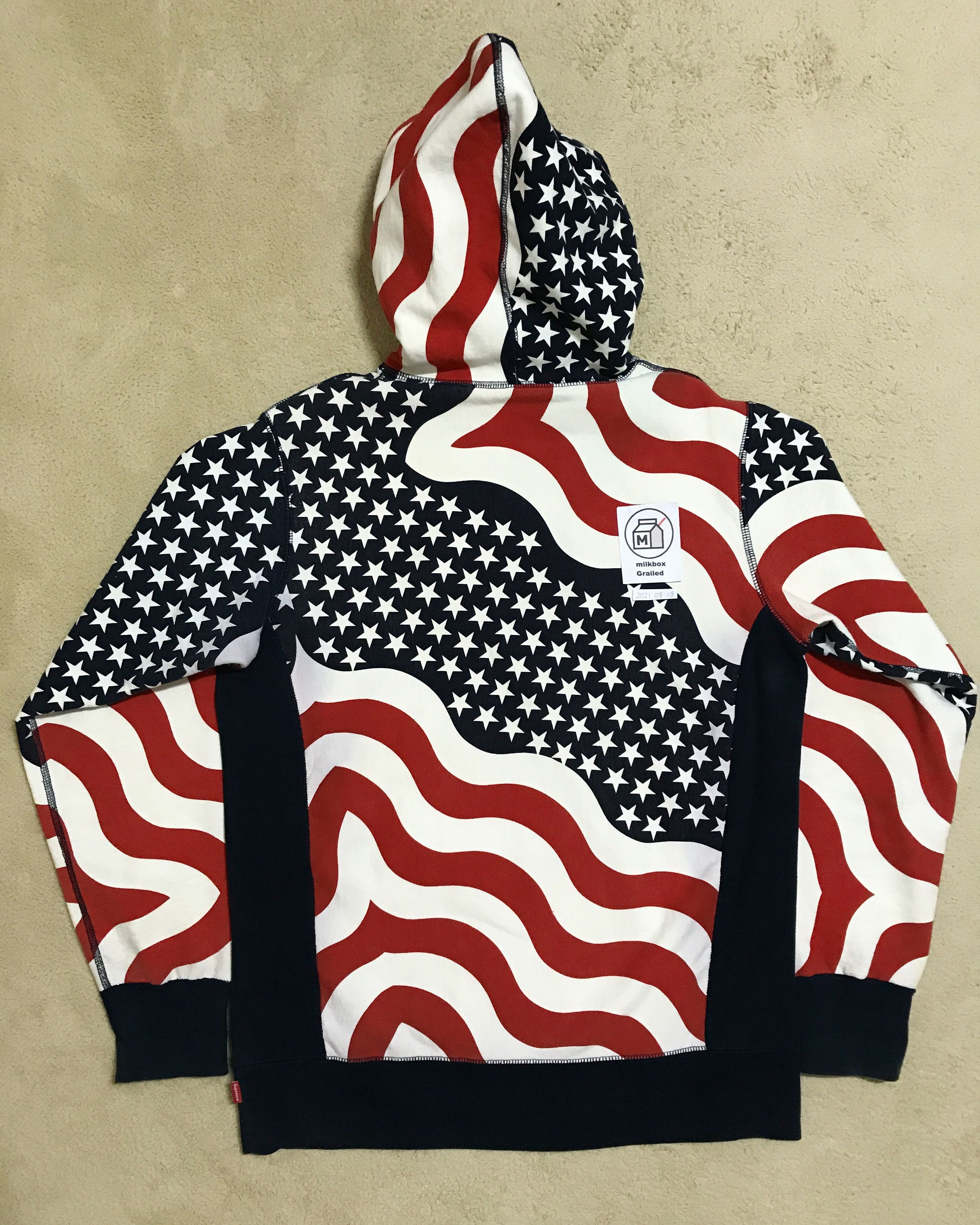 Supreme Supreme USA Flag Box Logo Hoodie FW14 | Grailed
