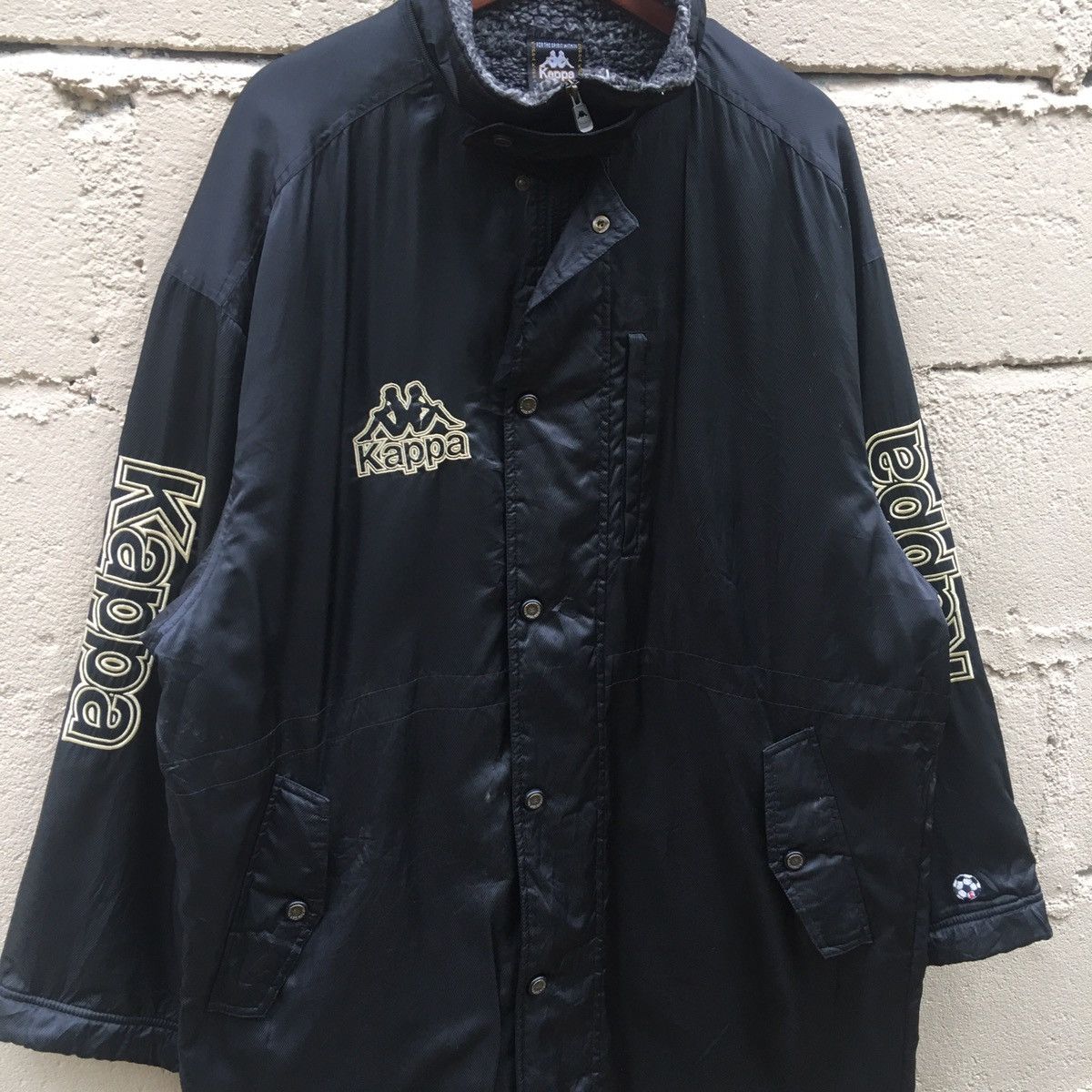 Kappa Kappa Big Logo Embroidery Windbreaker Hoodie Longsleeve Size US L / EU 52-54 / 3 - 3 Thumbnail