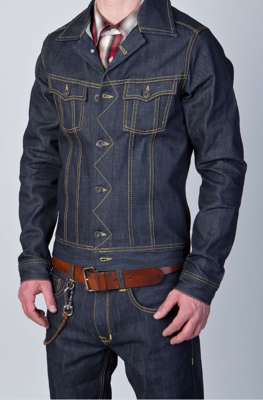 Pike Brothers PIKE BROTHERS 1963 ROAMER JACKET 11OZ RAW DENIM Size US S / EU 44-46 / 1 - 1 Thumbnail