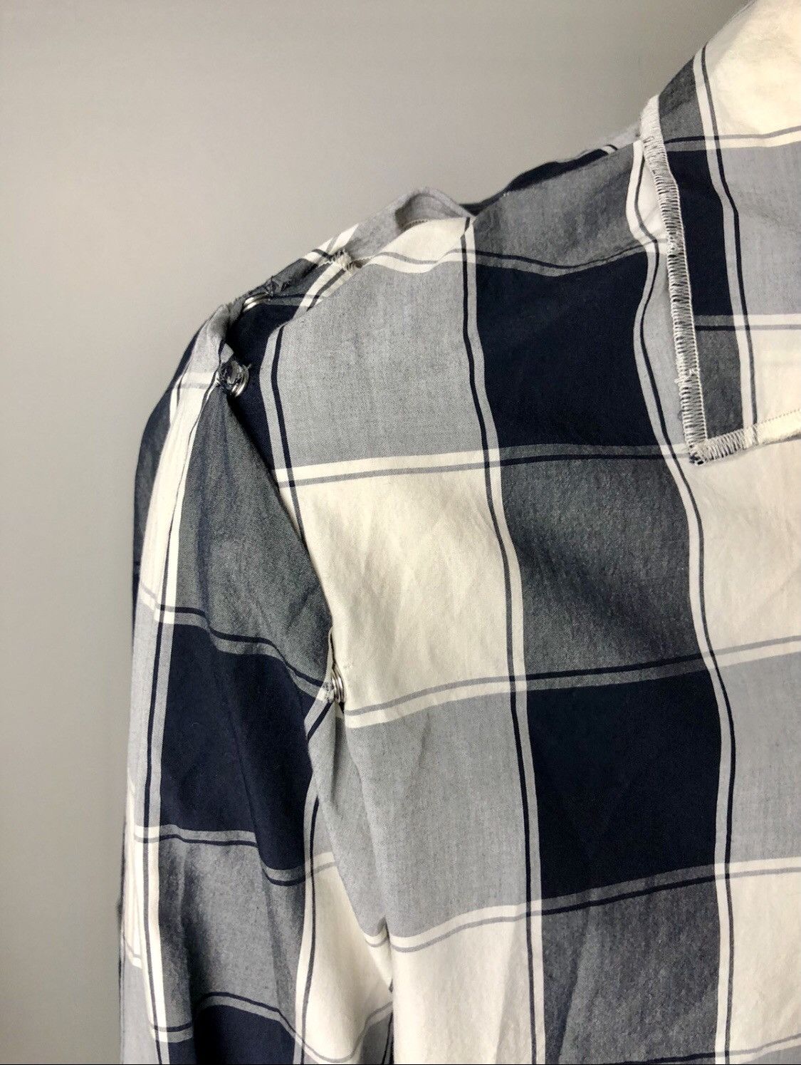 Maison Margiela NEW ARCHIVE S/S16 Deconstructed or Detached Plaid Shirt 50 Size US M / EU 48-50 / 2 - 10 Thumbnail