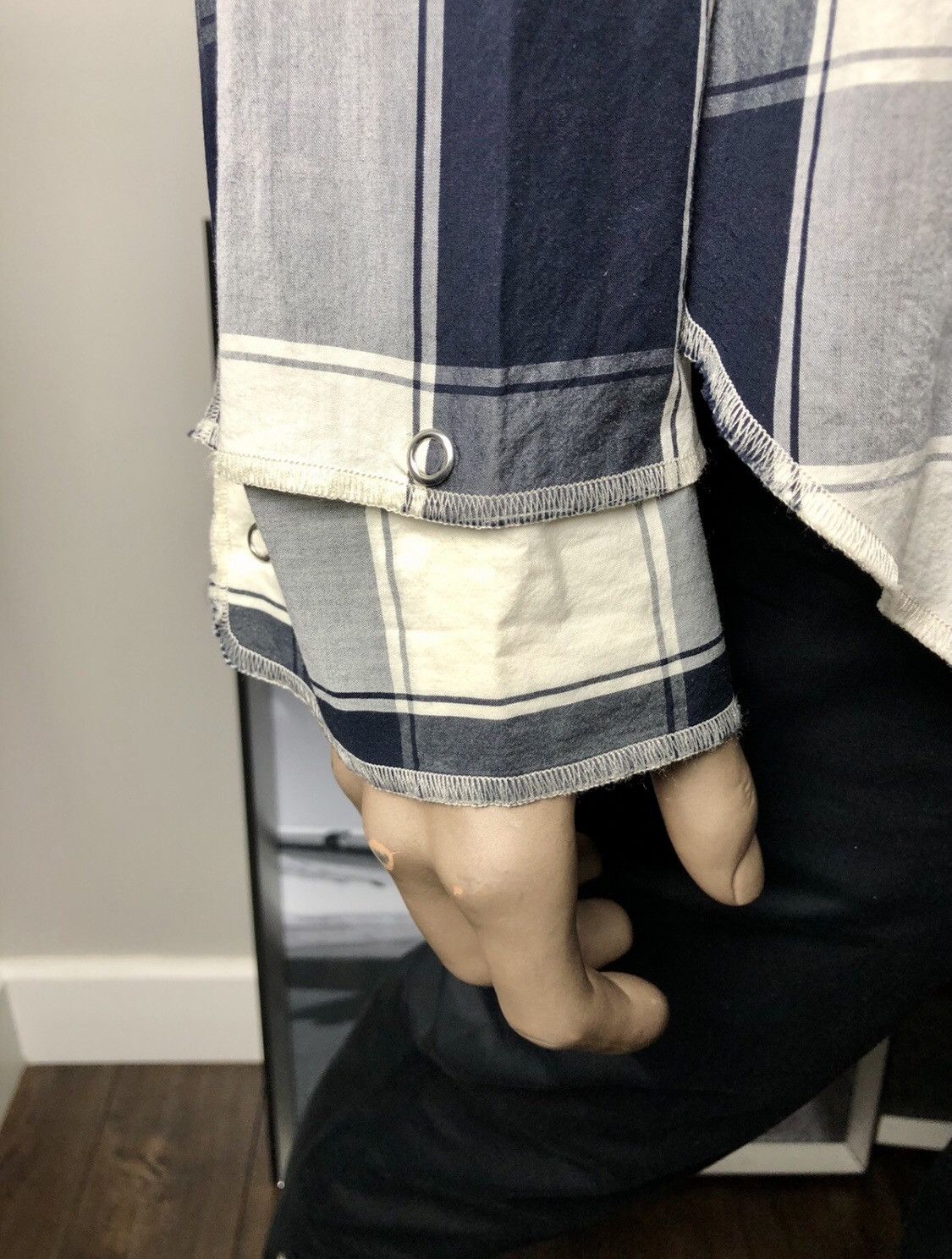 Maison Margiela NEW ARCHIVE S/S16 Deconstructed or Detached Plaid Shirt 50 Size US M / EU 48-50 / 2 - 9 Thumbnail